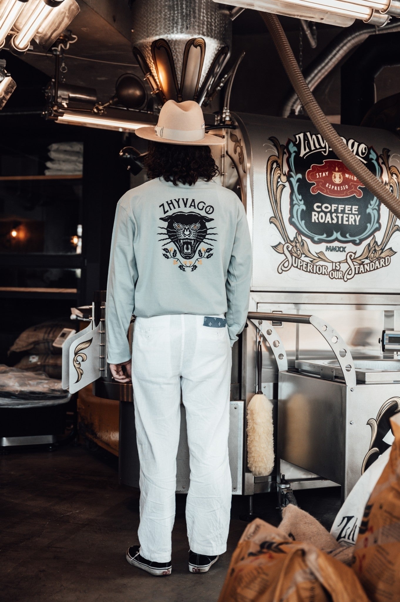 The Black Panther ROASTERY ロングTシャツ