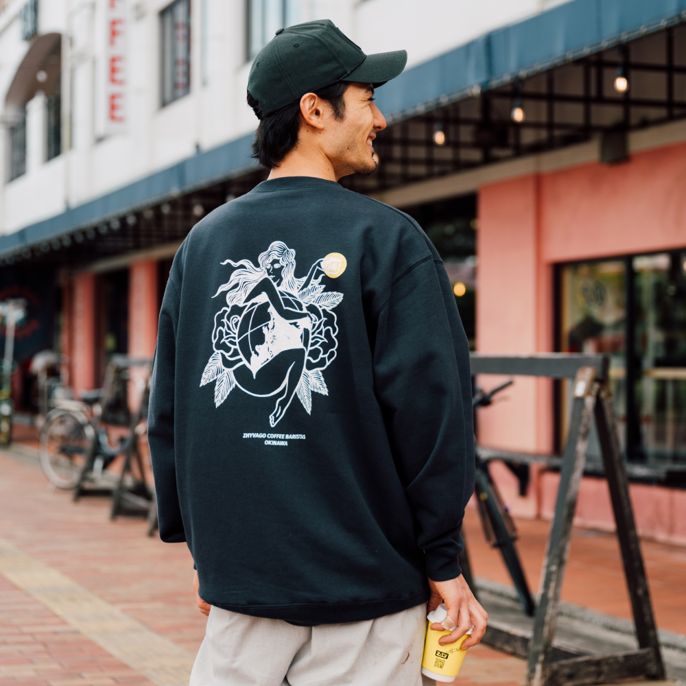 NO BORDER Crew Neck Sweat -NAVY-【オンラインストア限定受注販売】