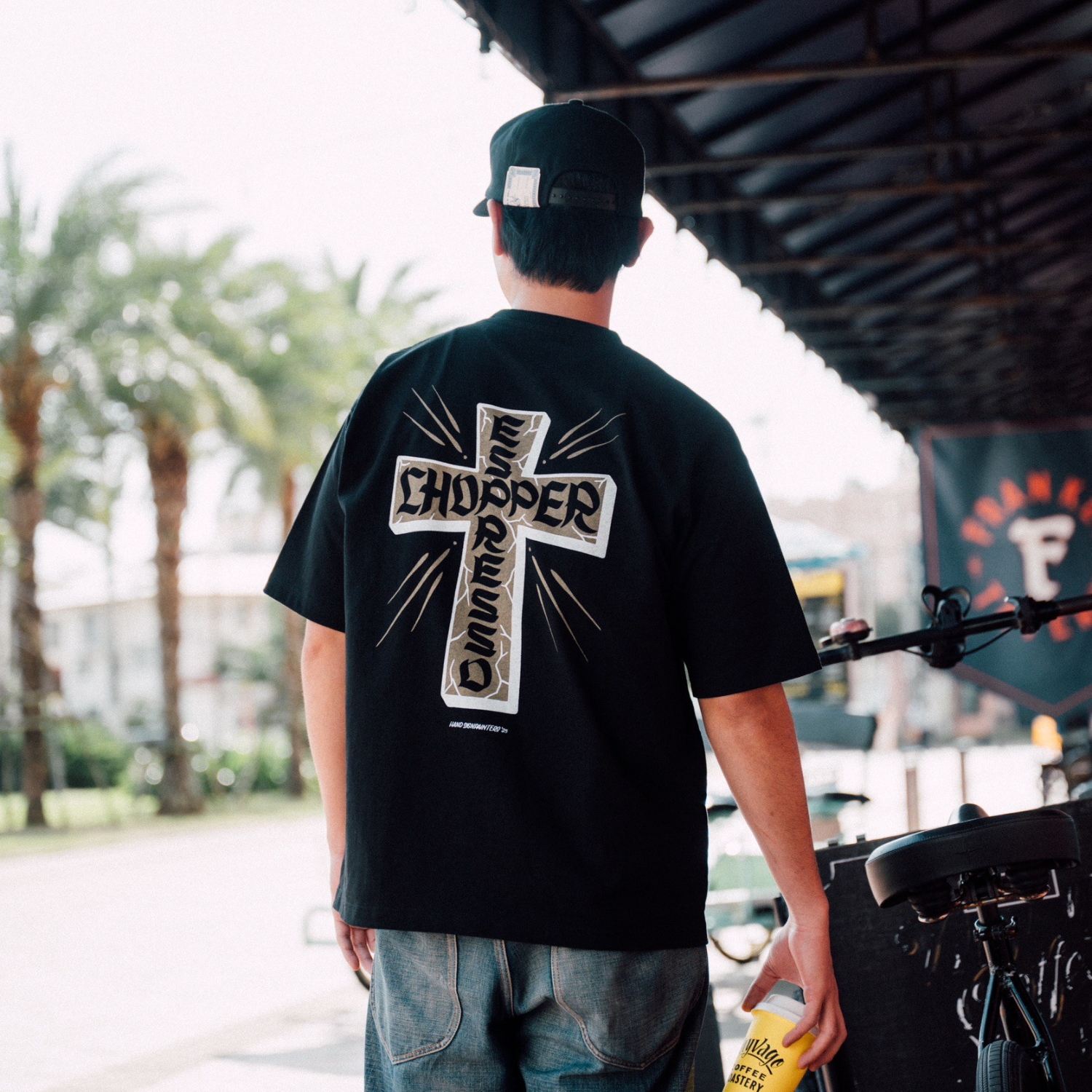 ESPRESSO x CHOPPER 8.1oz U.S.A Cotton T-shirt