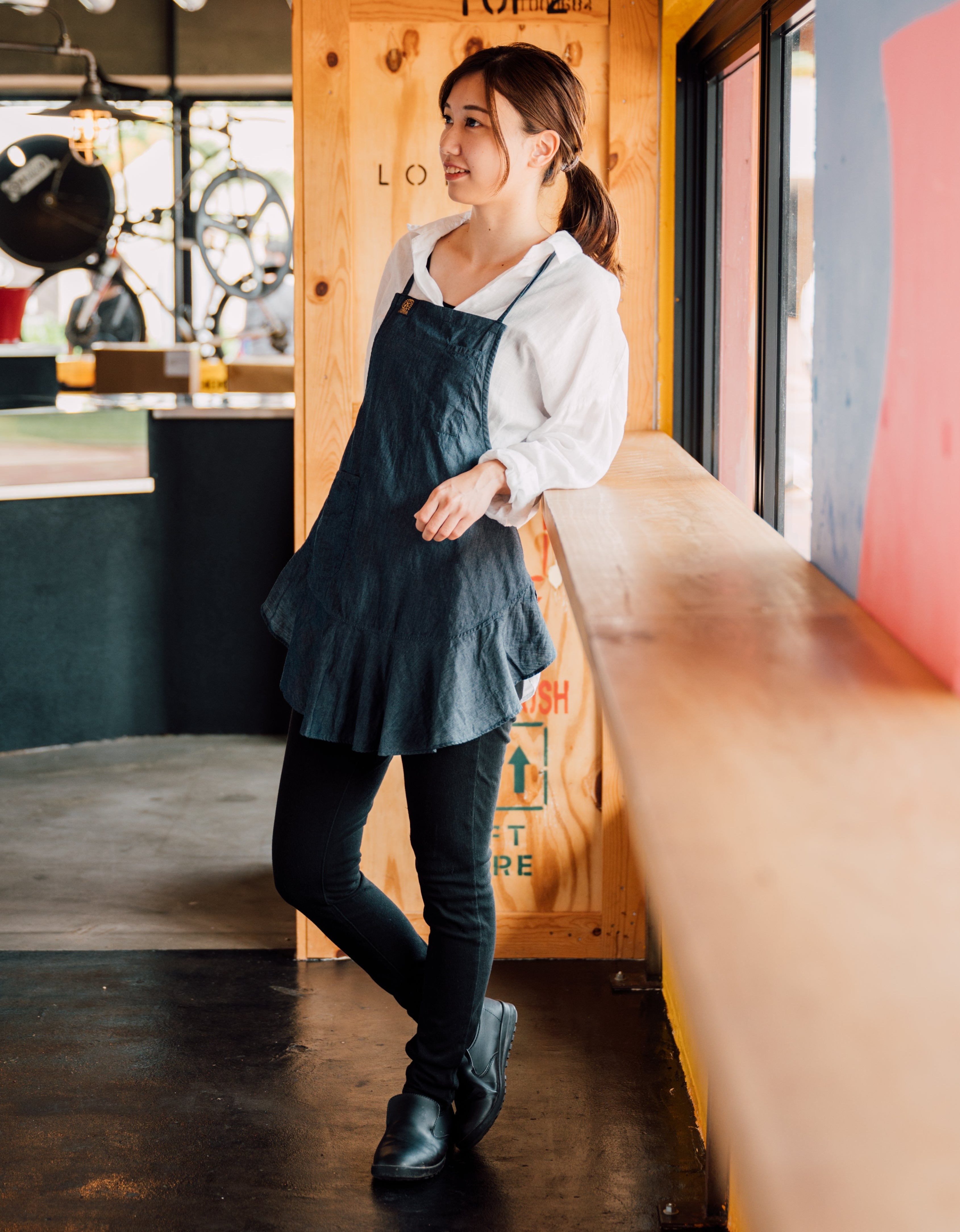 APRON - Angie -【Thin Denim】