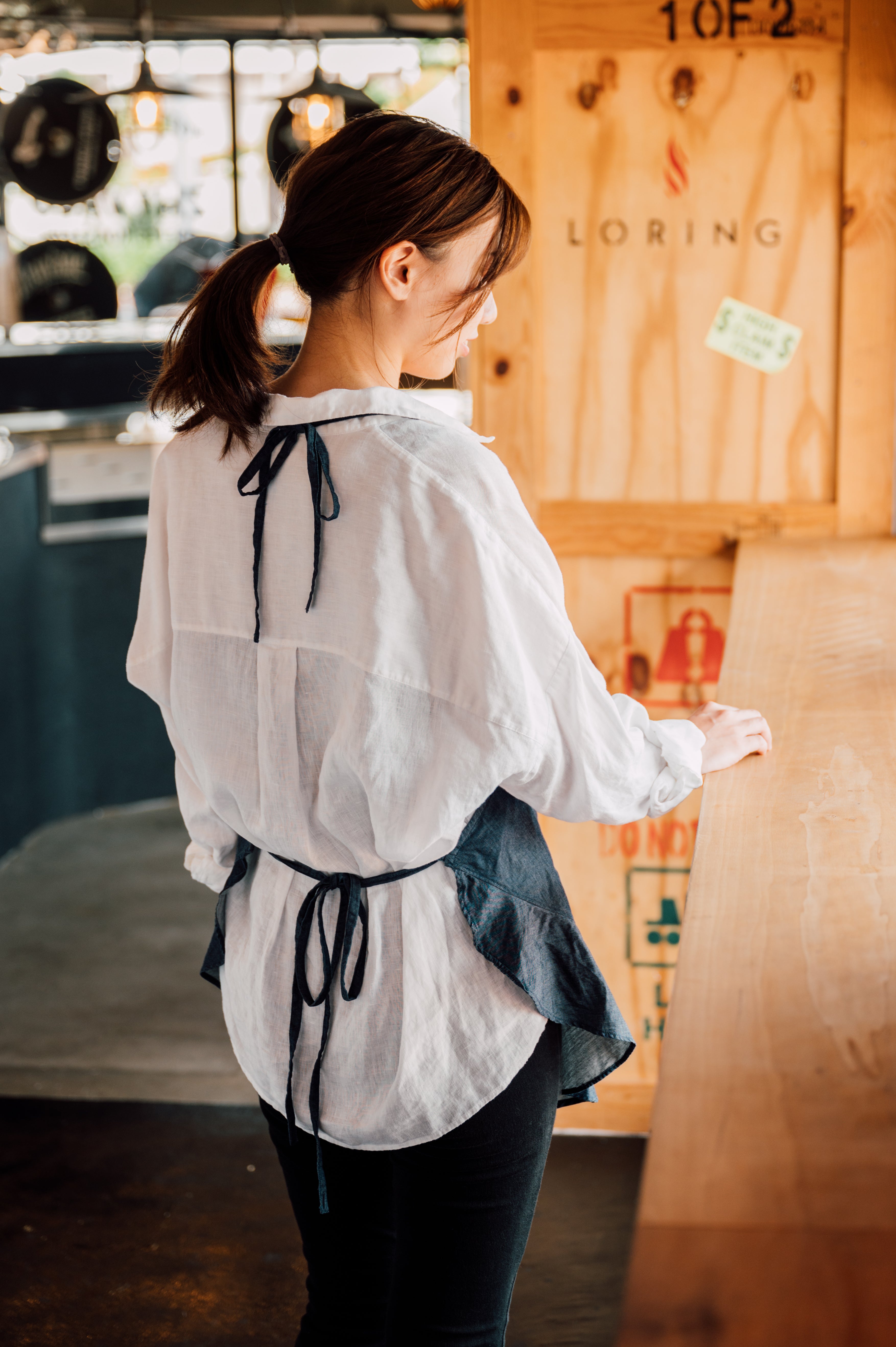 APRON - Angie -【Thin Denim】