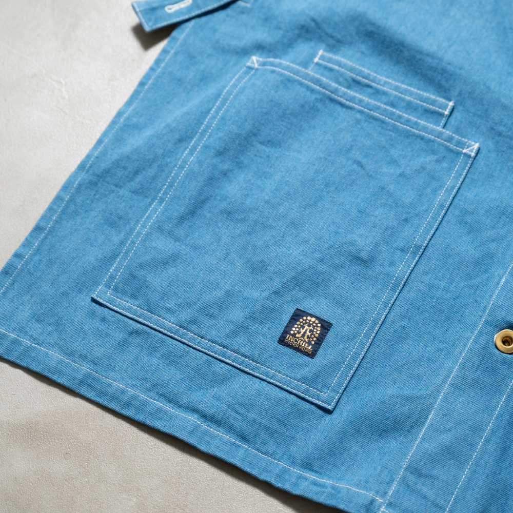 APRON - SKULE -【 Fade Blue Denim 】13oz