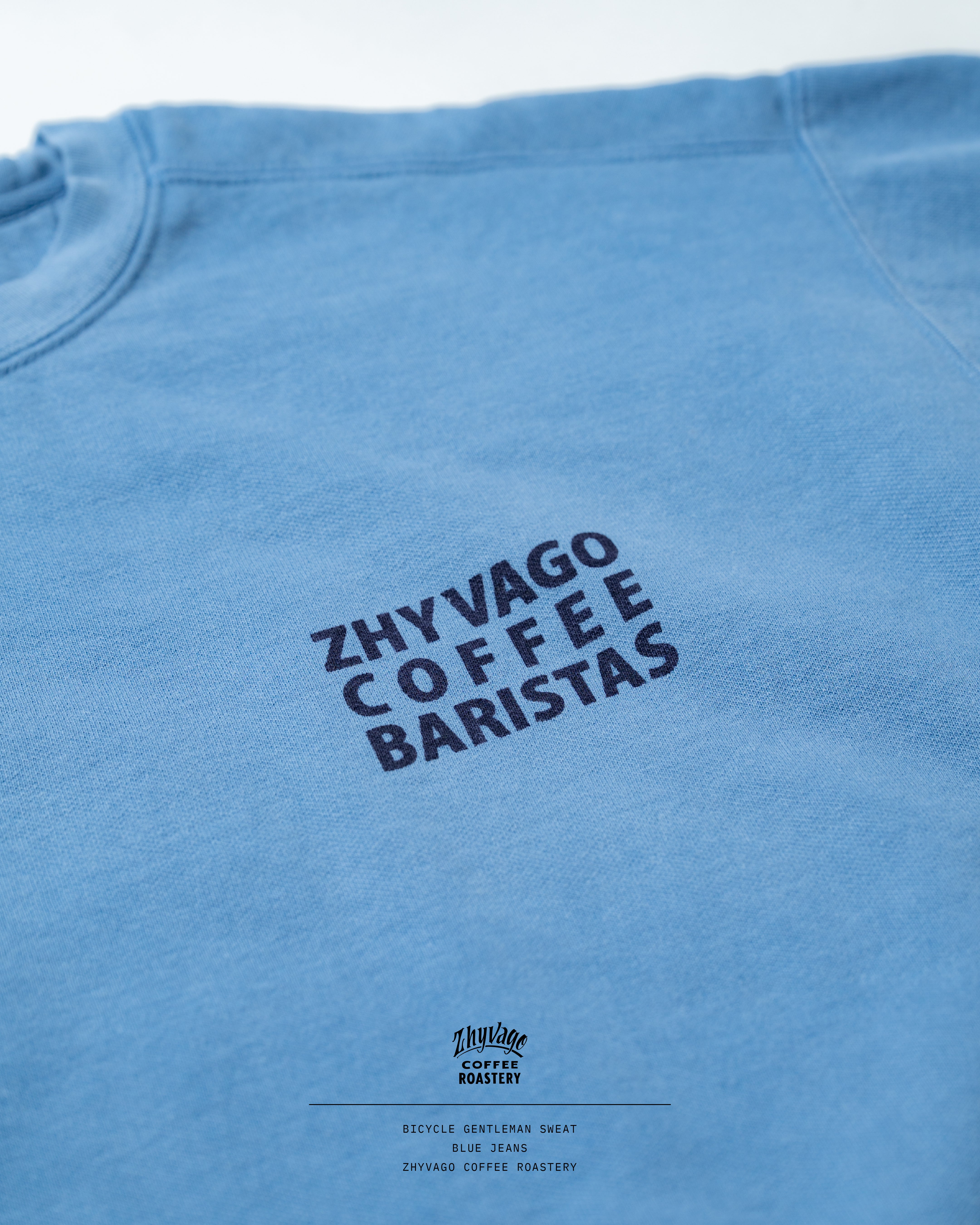 Bicycle Gentleman Garment dye Crew neck SWT (裏起毛)