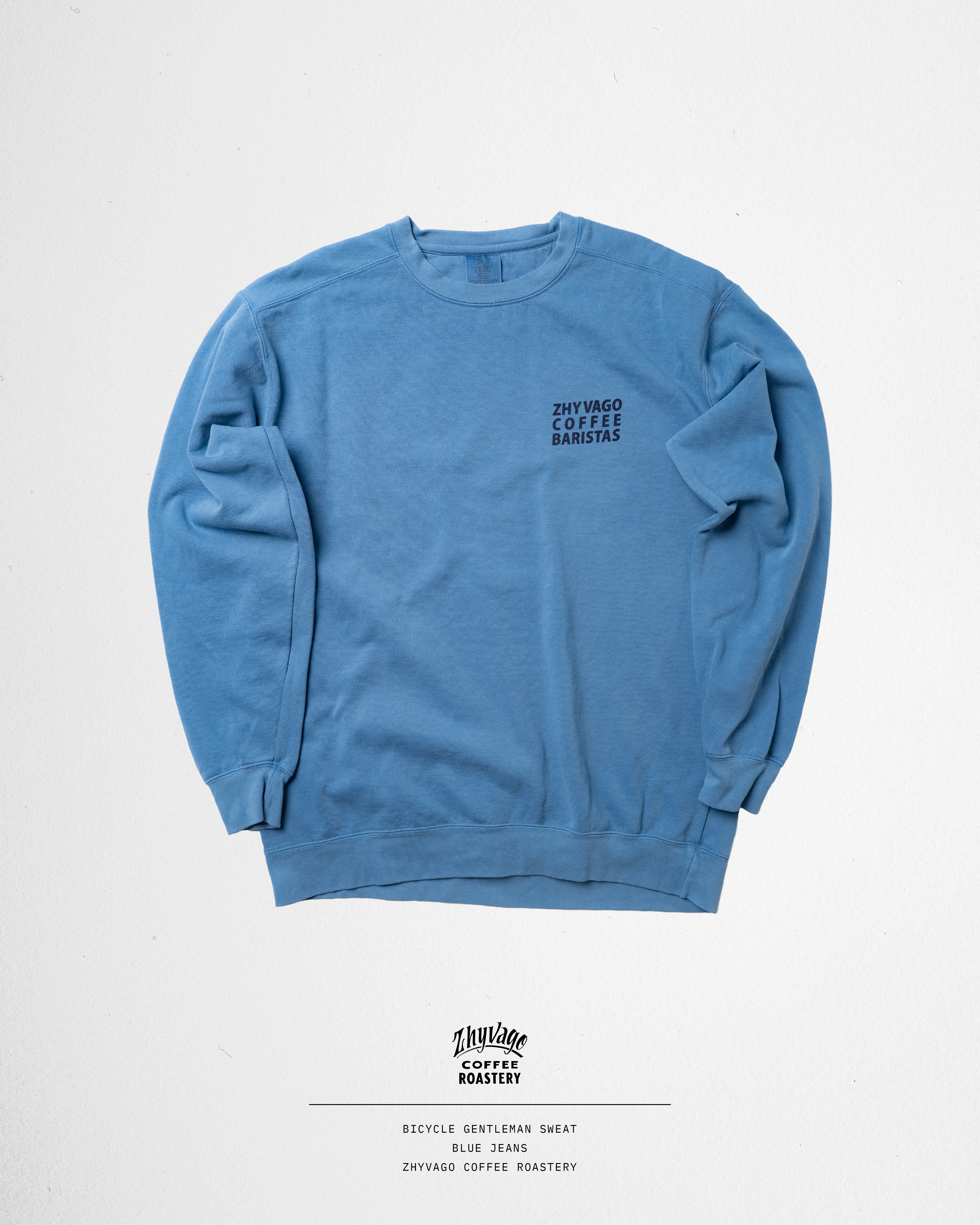 Bicycle Gentleman Garment dye Crew neck SWT (裏起毛)