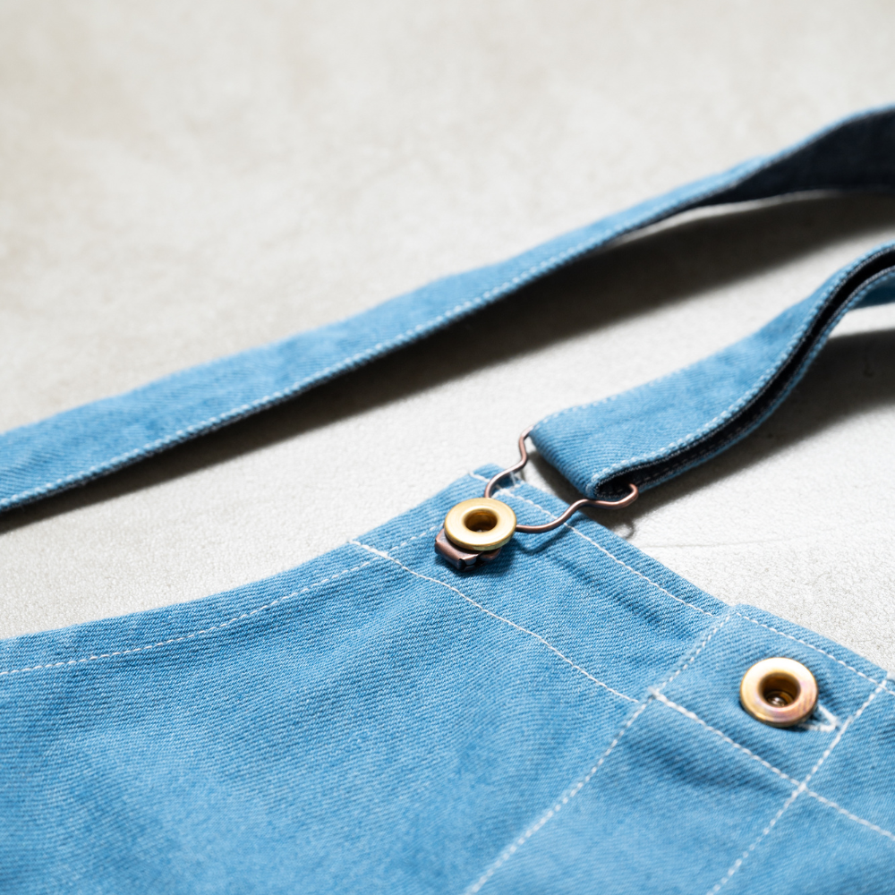 APRON - SKULE -【 Fade Blue Denim 】13oz