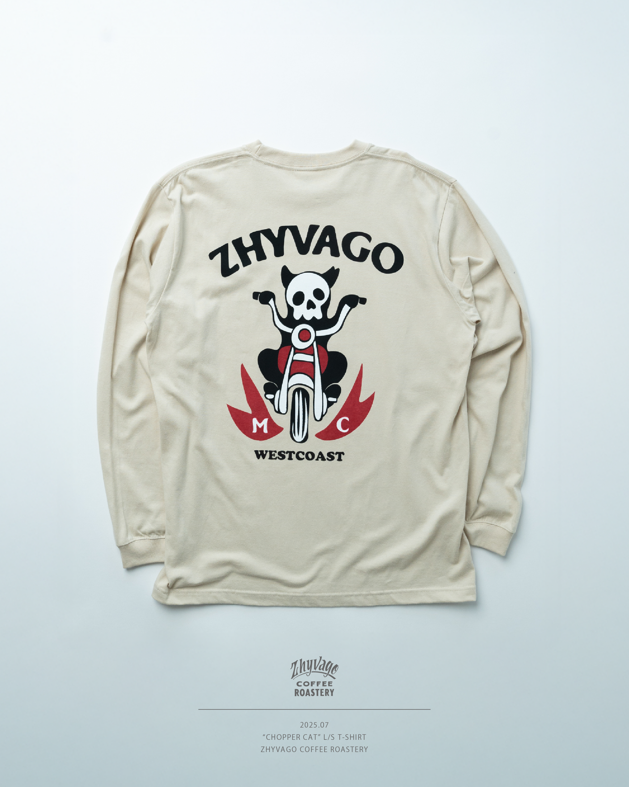 Chopper Cat L/S T-shirt