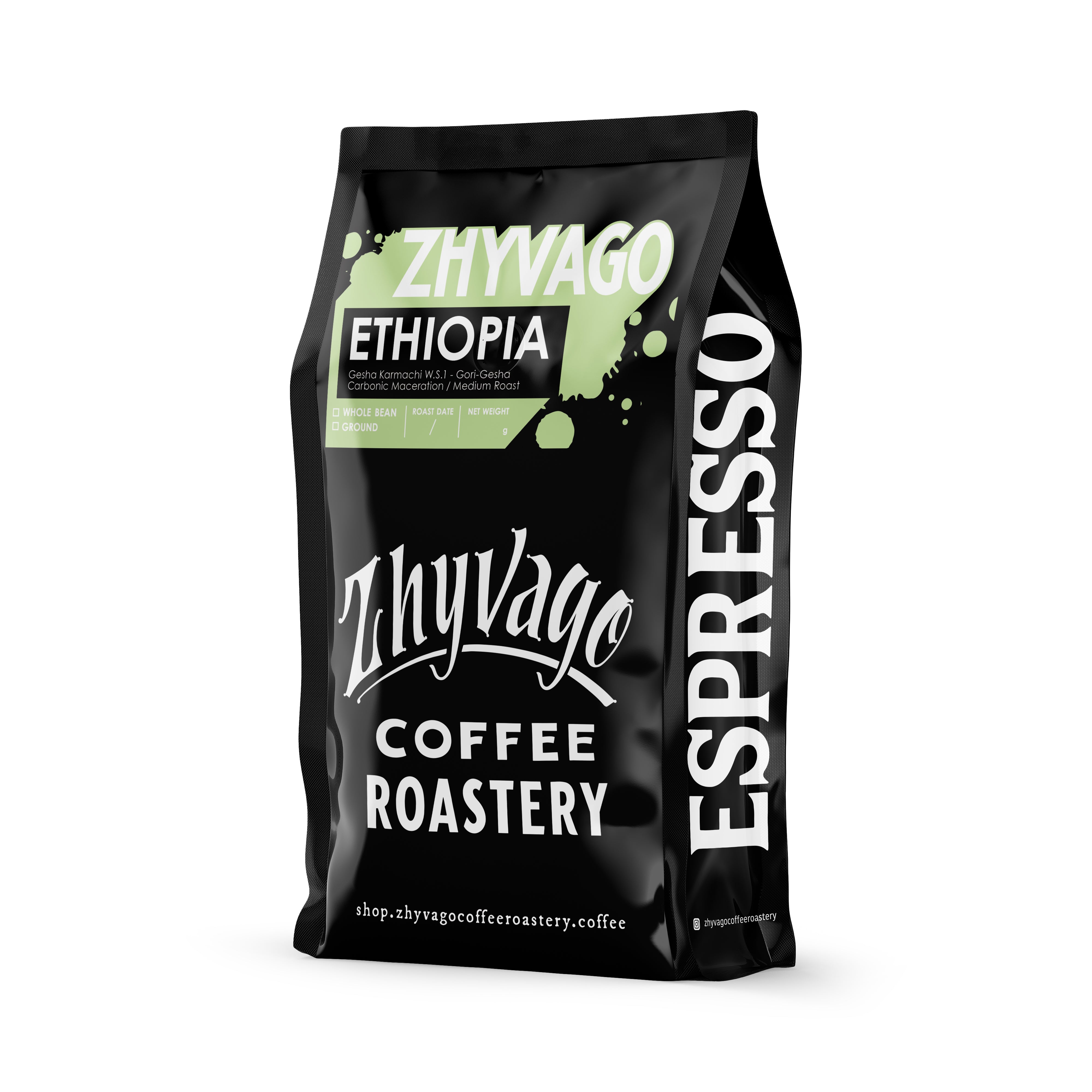 SINGLE ORIGIN COFFEE BEANS ETHIOPIA Gesha Karmachi WS1