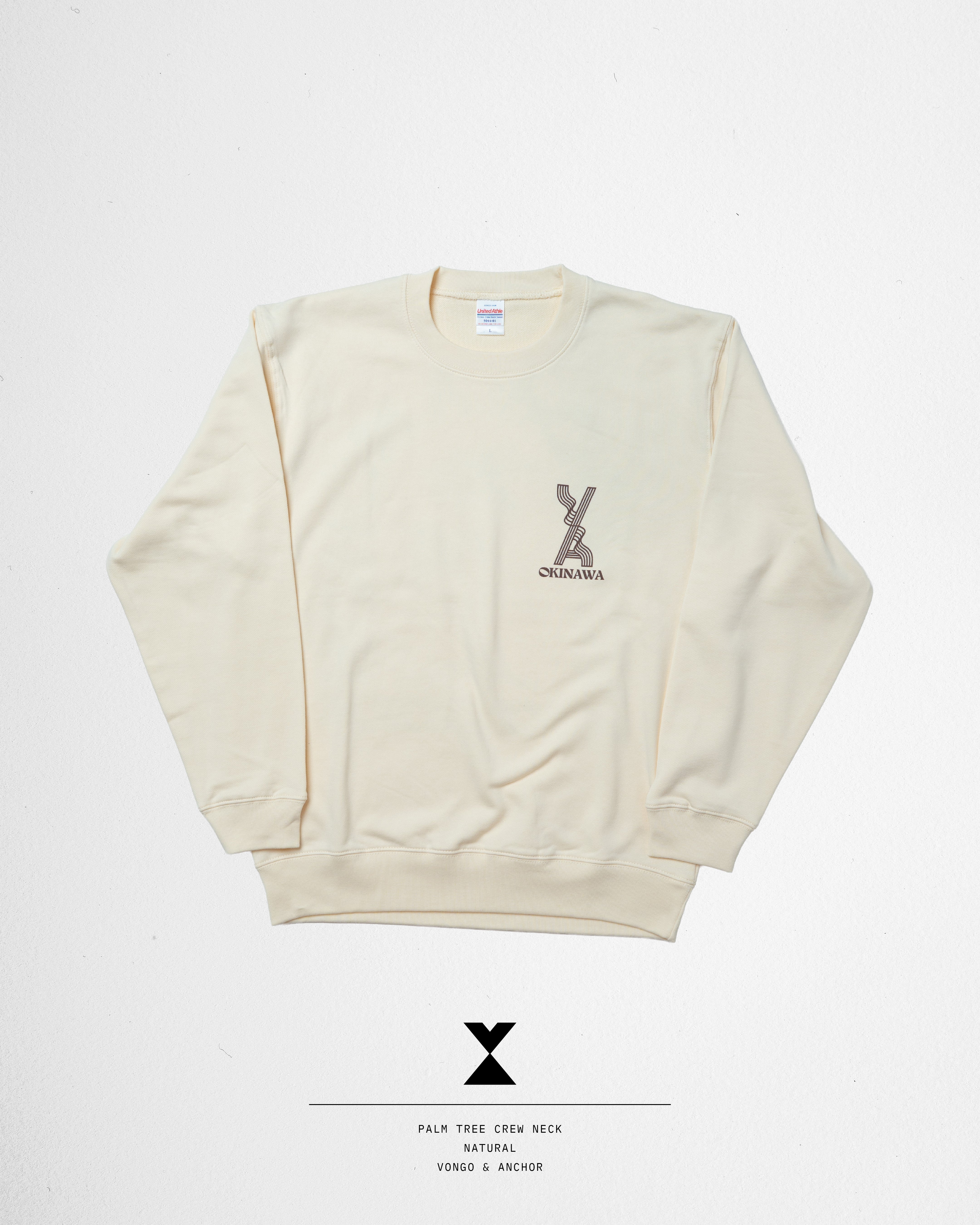 Vongo & Anchor Palm Tree crew neck SWT