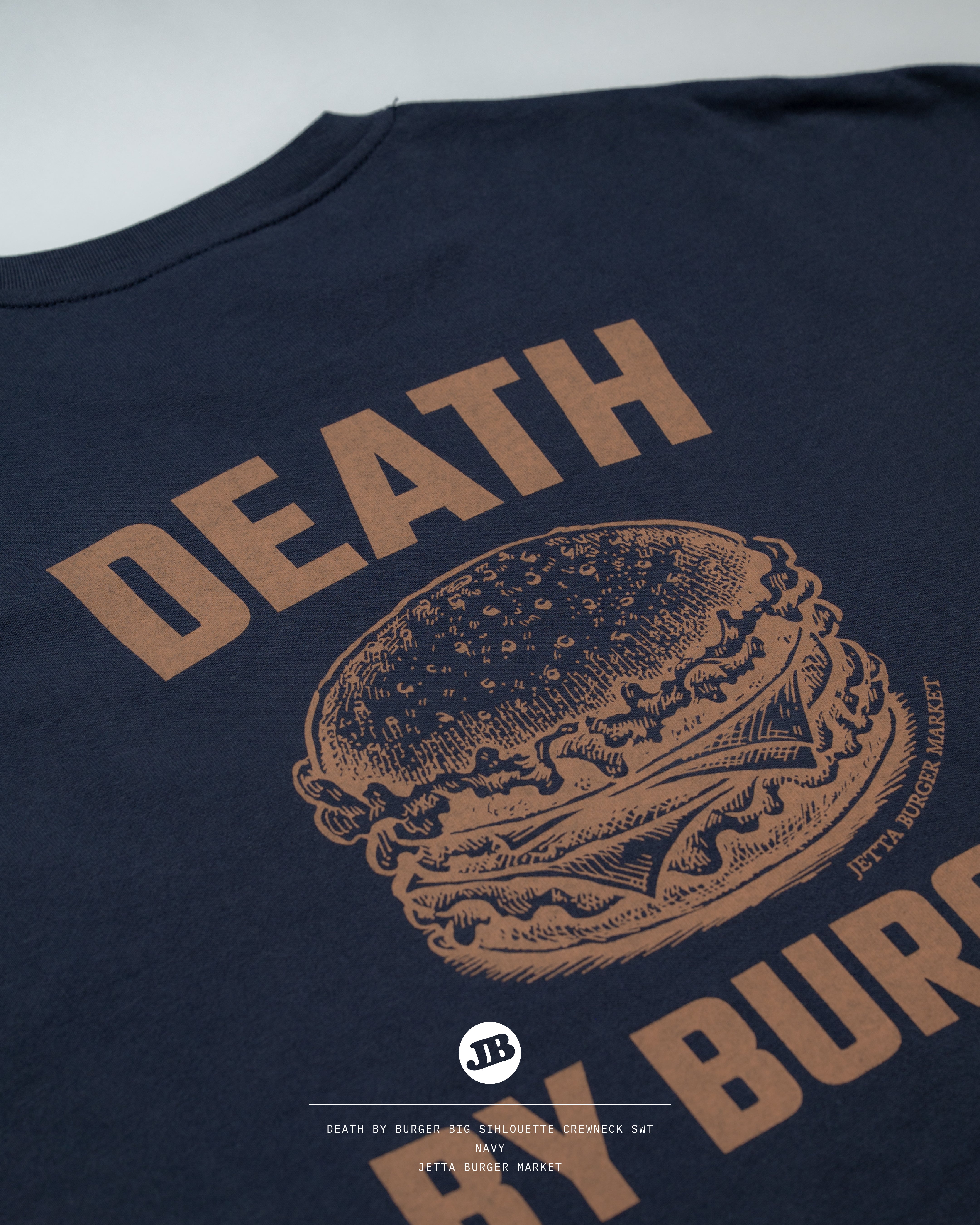 DEATH by BURGER Big Silhouette crew neck sweat