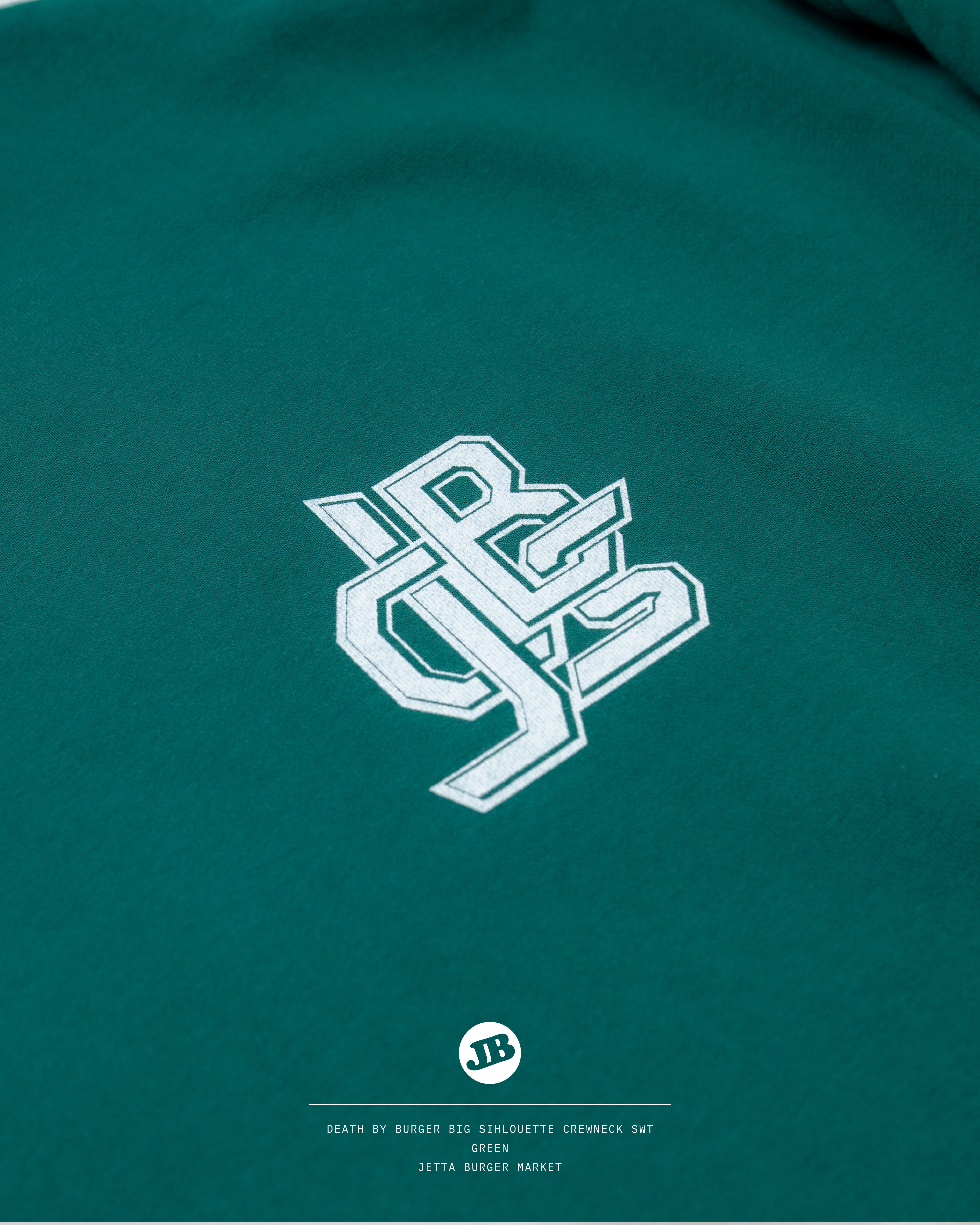 DEATH by BURGER Big Silhouette crew neck sweat