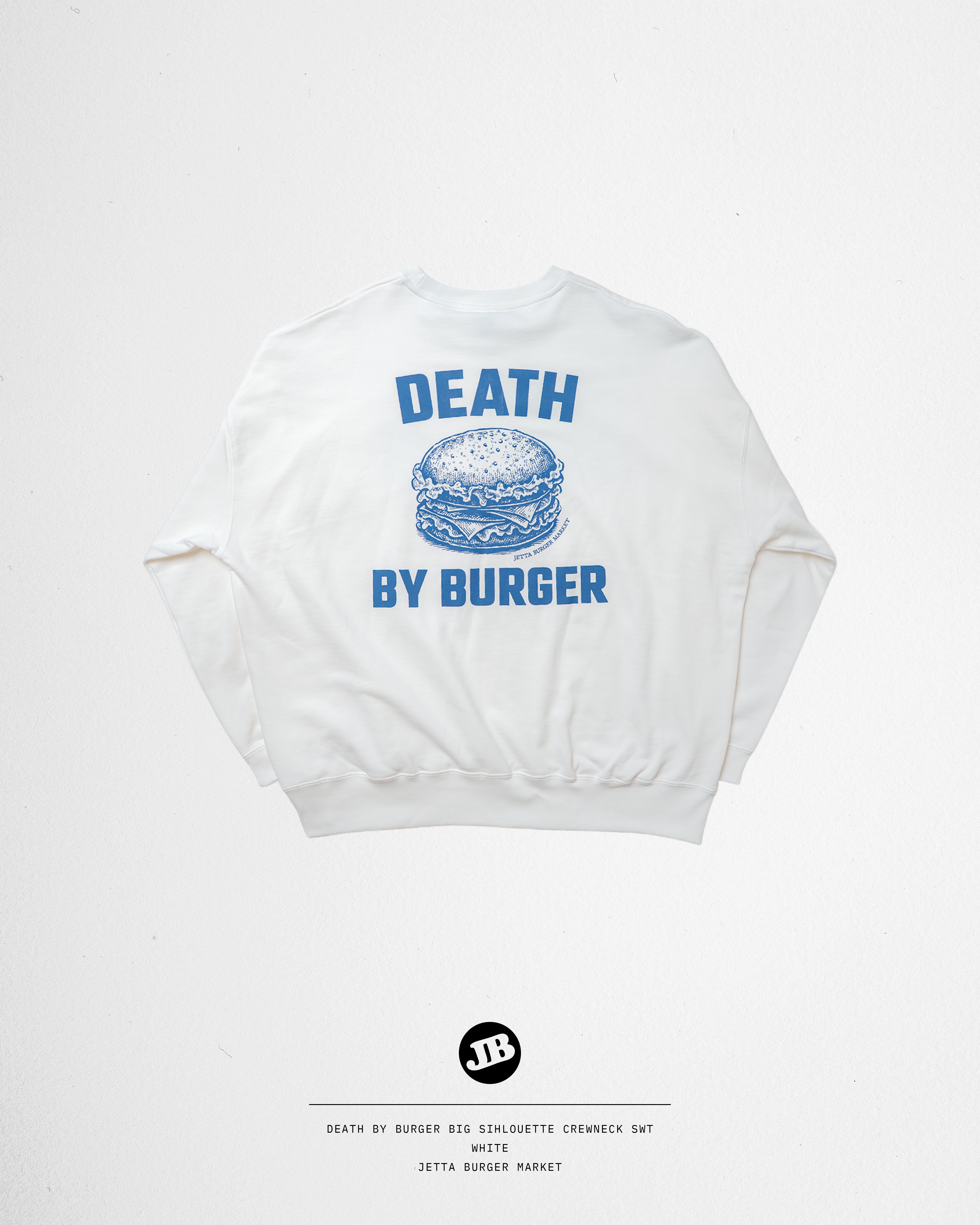 DEATH by BURGER Big Silhouette crew neck sweat