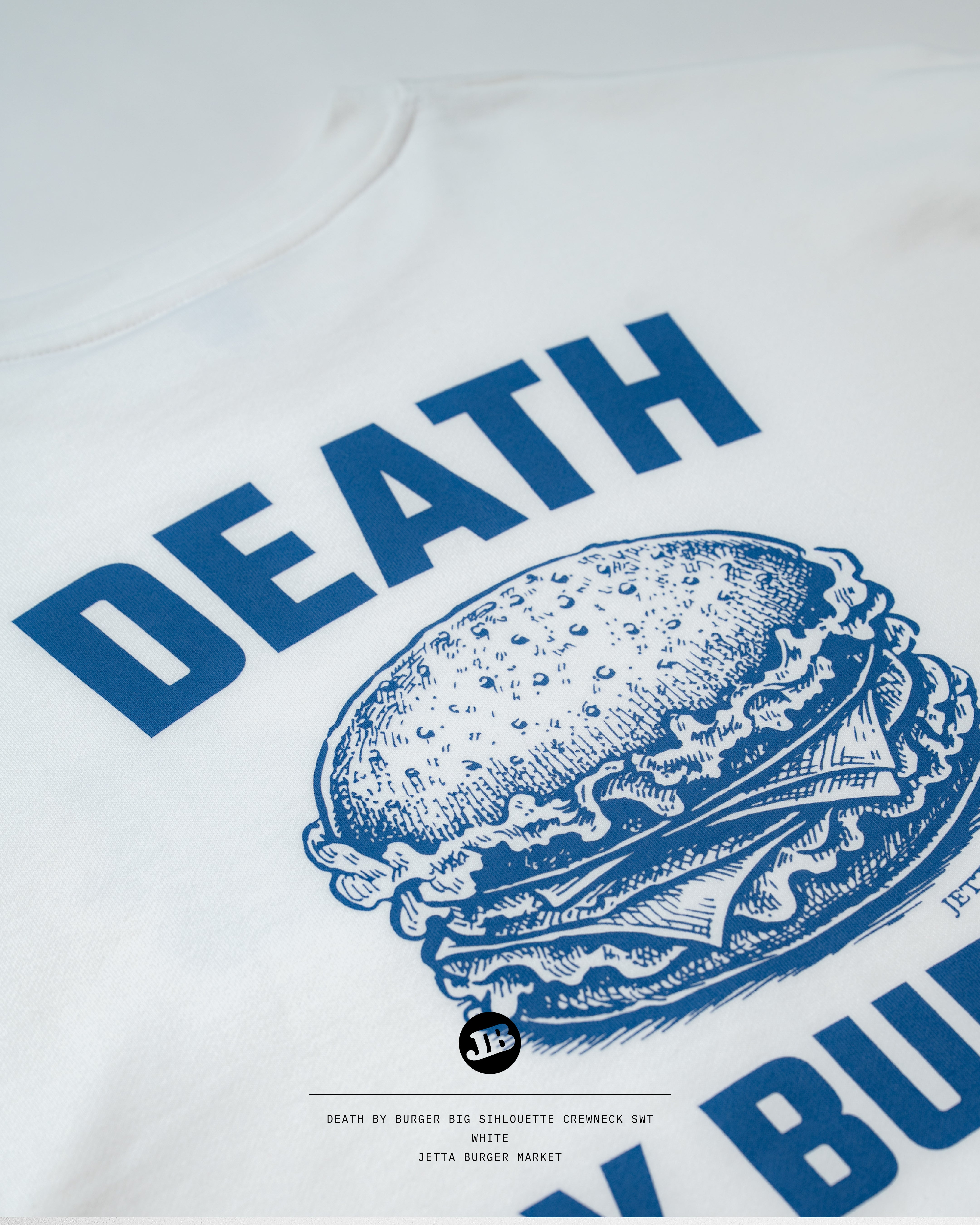DEATH by BURGER Big Silhouette crew neck sweat
