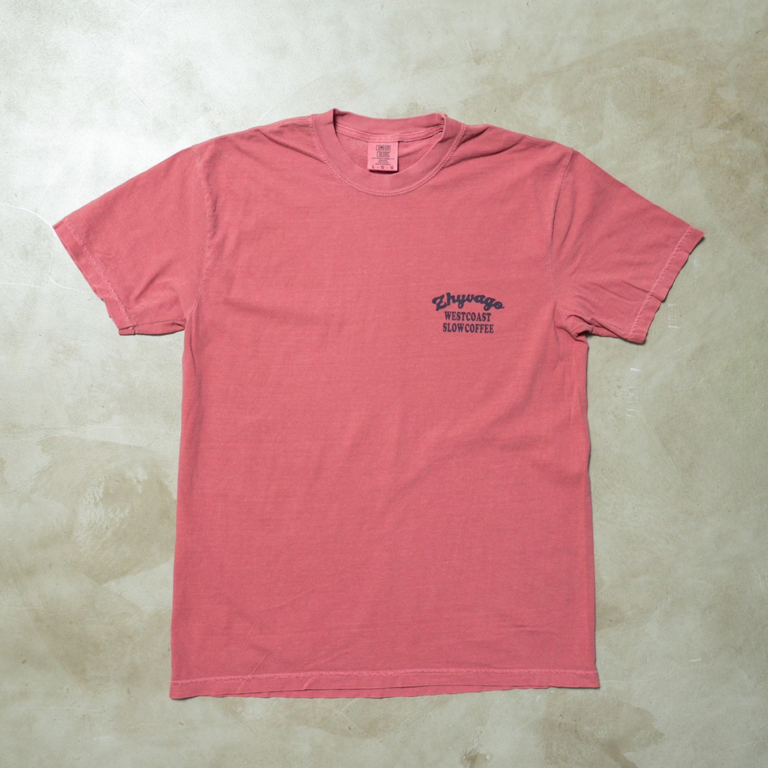 Garment dye COFFEE SKULL T-shirt