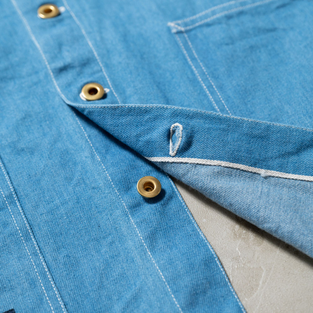 APRON - SKULE -【 Fade Blue Denim 】13oz