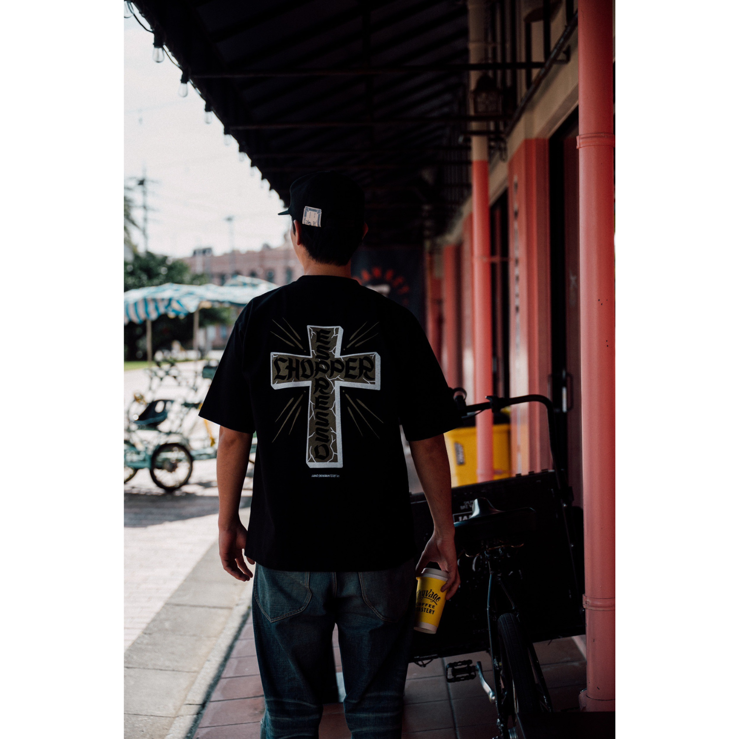 ESPRESSO x CHOPPER 8.1oz U.S.A Cotton T-shirt