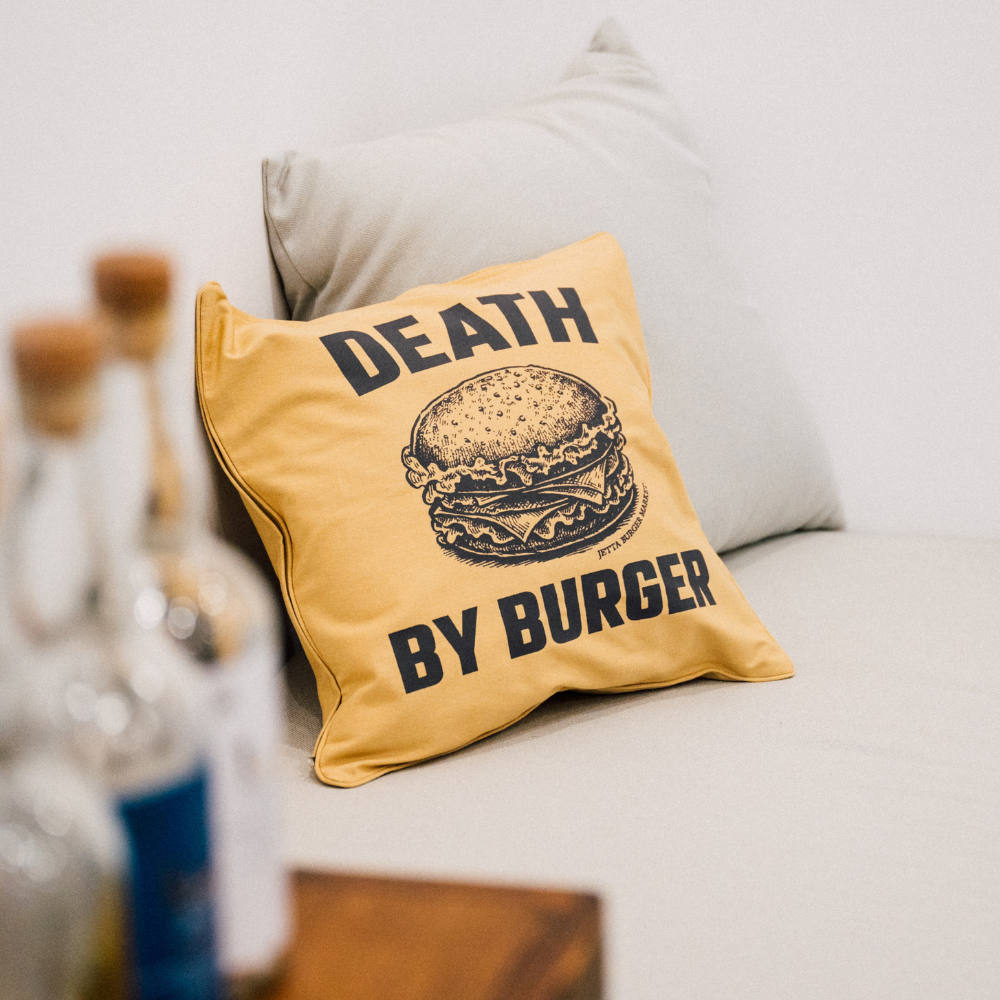 JB DEATH BY BURGER Cushion cover