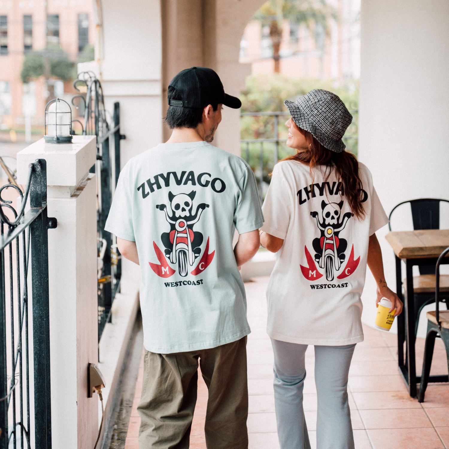 セクシーキャット！ chopperレザーファラオ、ワークシャツ2点セット Chopper Cat T-shirt