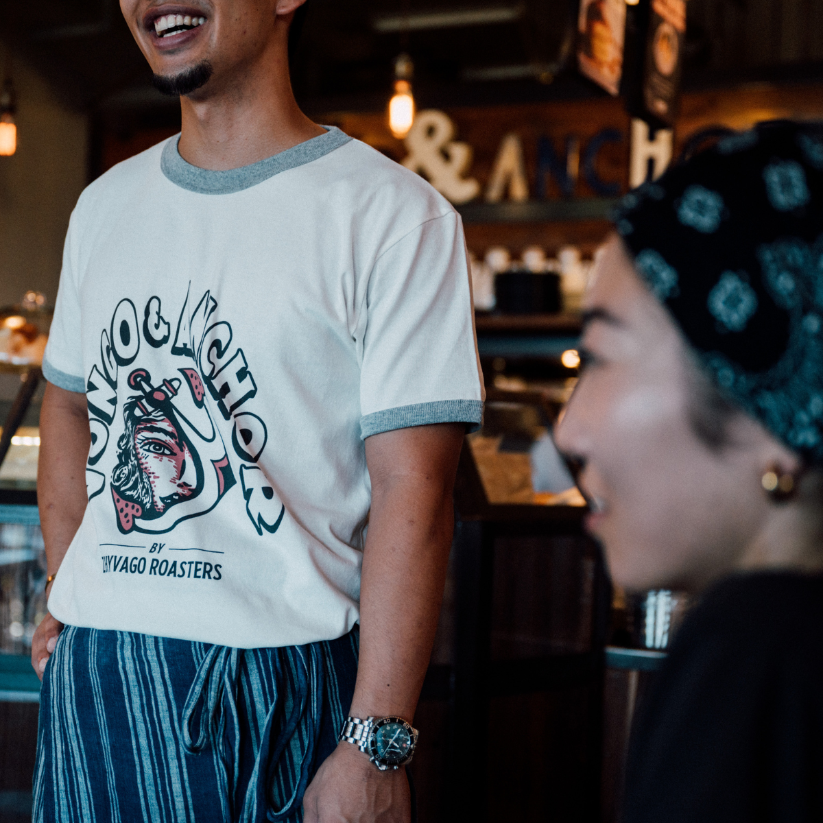 V&A Anchor Elena Ringer T-shirt