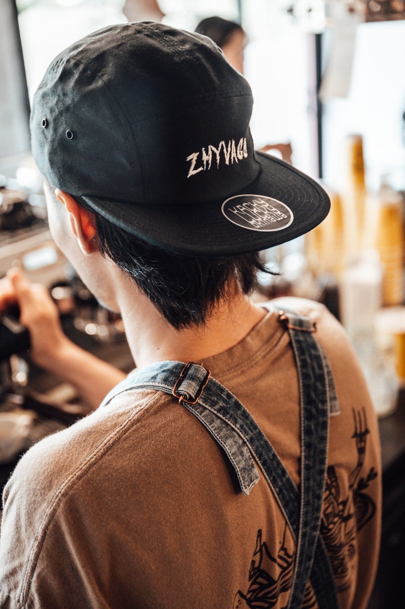 ZHYVAGO Grunge logo JET CAP