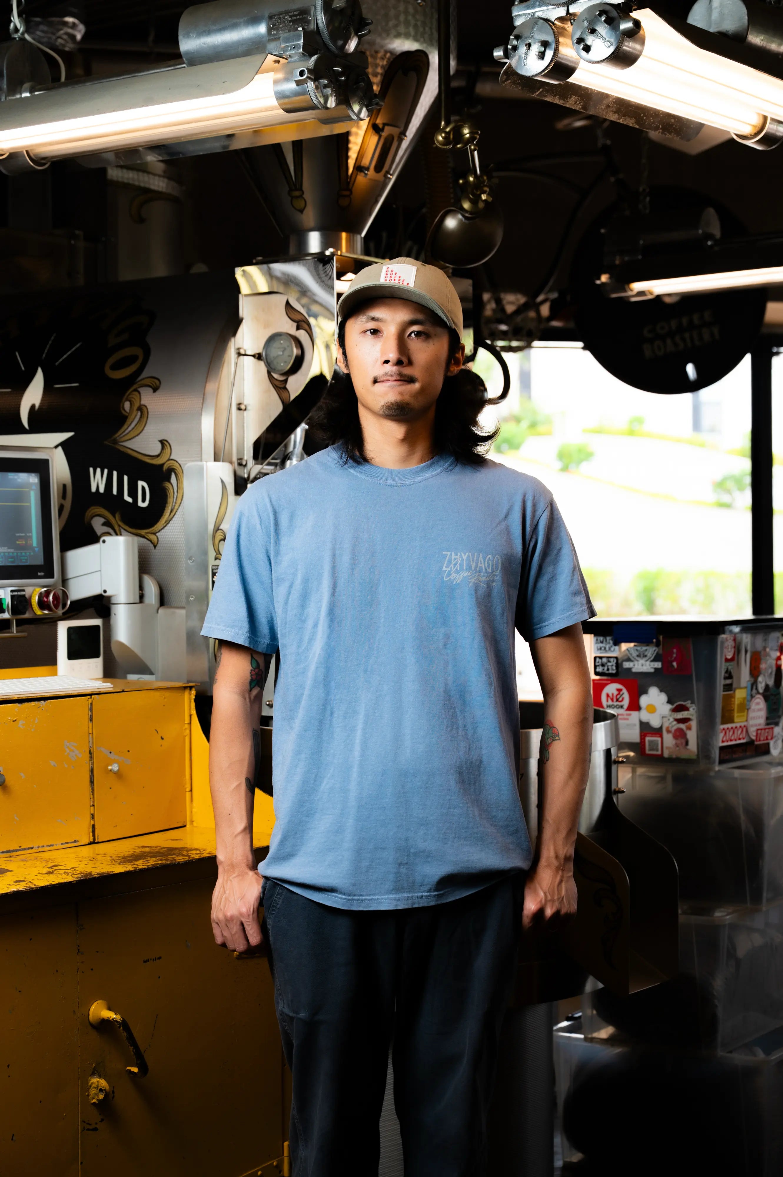 ROASTARS BEE Garment dye T-shirt