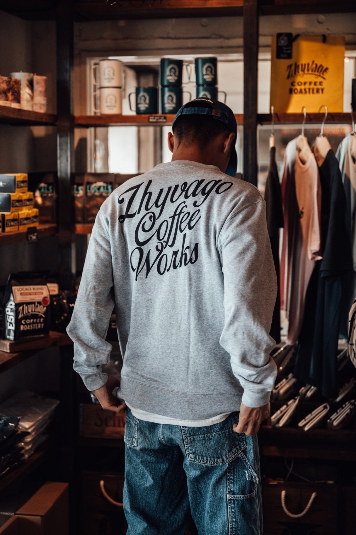 ZHYVAGO "Trike" CREW NECK SWEAT【オンラインストア限定】