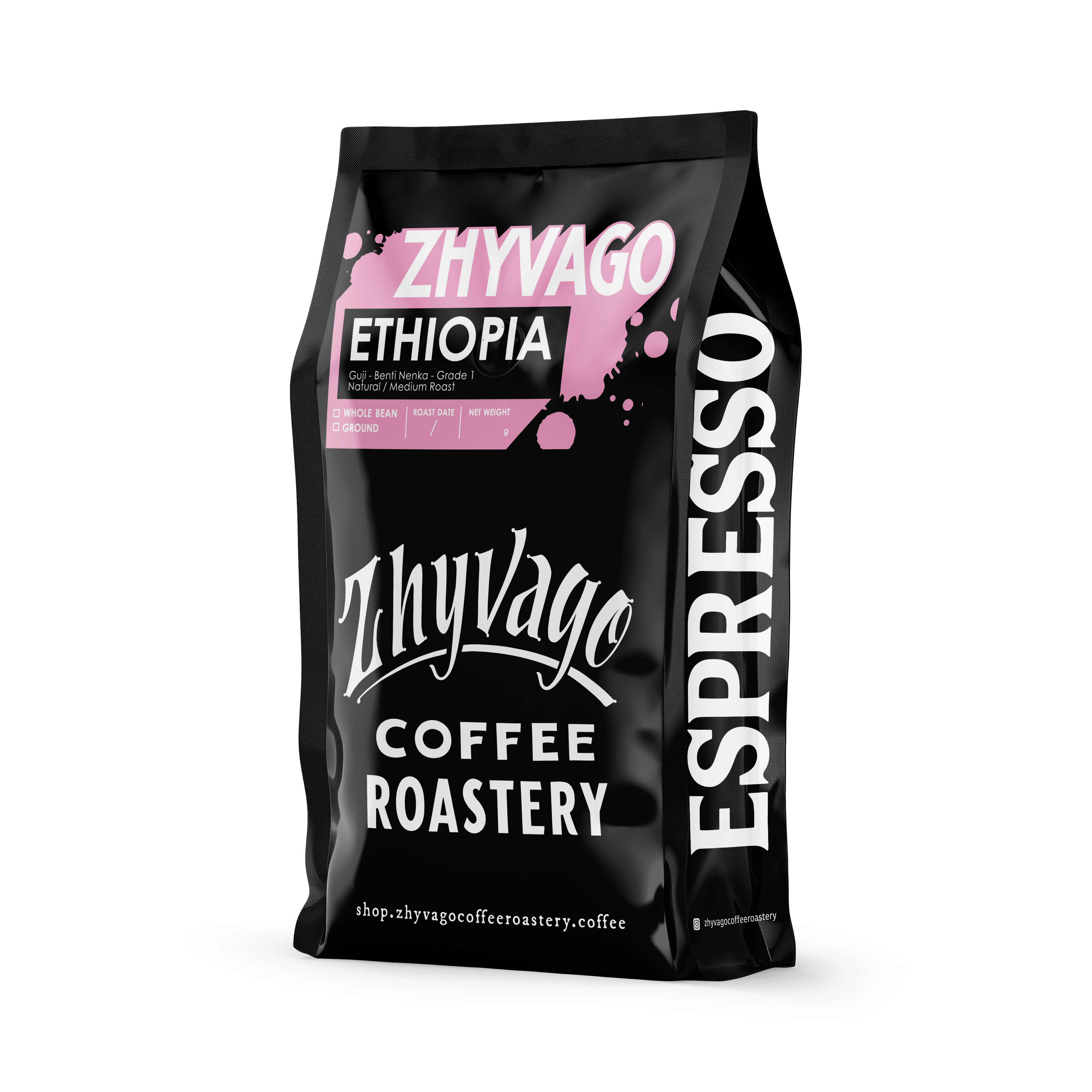 SINGLE ORIGIN COFFEE BEANS ETHIOPIA Guji - Benti Nenka - Grade 1 (Natural)
