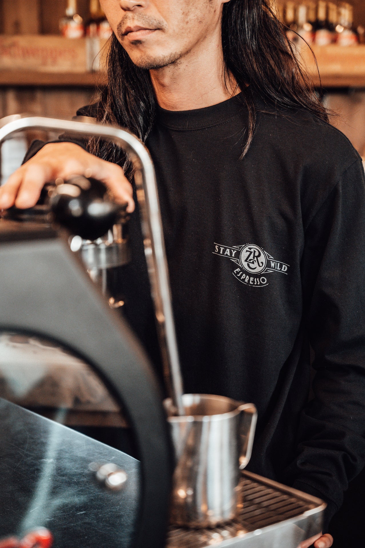 STAY WILD ESPRESSO ロングTシャツ