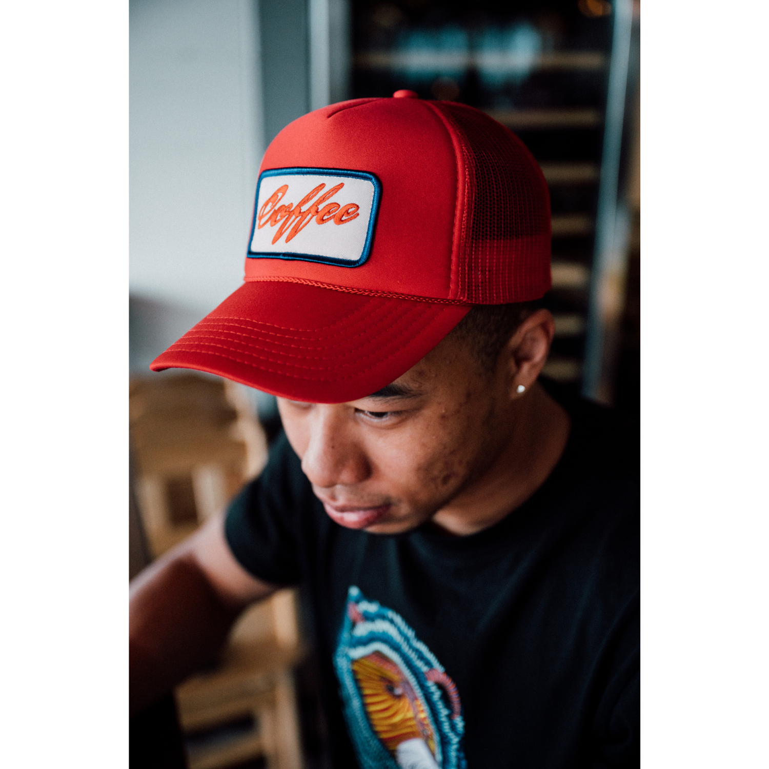 COFFEE Patch Mesh Cap [All of the four colors]