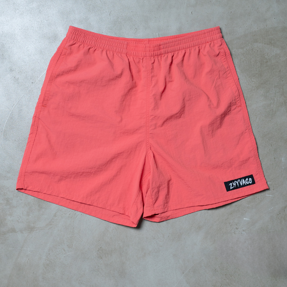 Nylon Passion short pants -Grunge logo- Pink / Mango