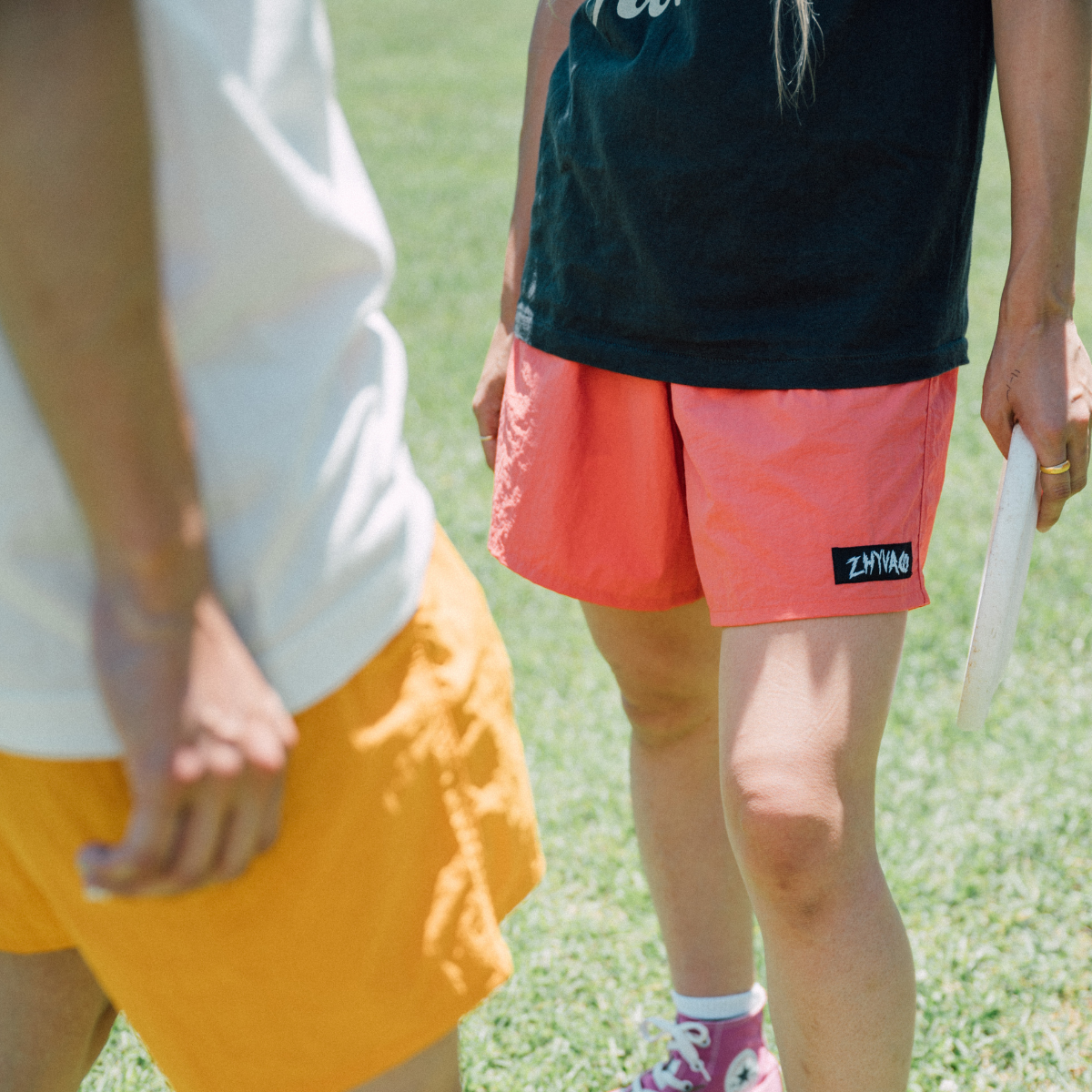 Nylon Passion short pants -Grunge logo- Pink / Mango