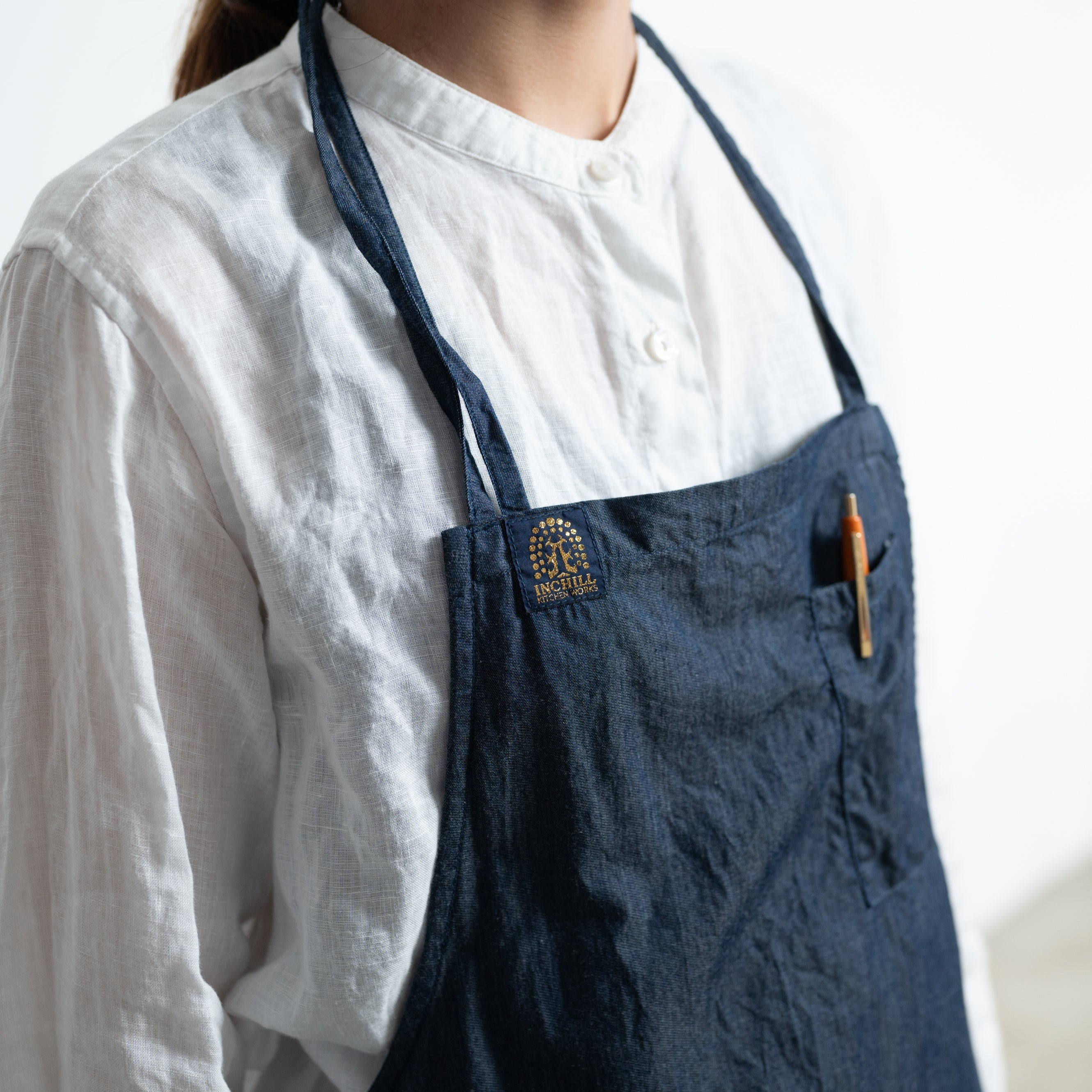 APRON - Angie -【 Thin Denim 】