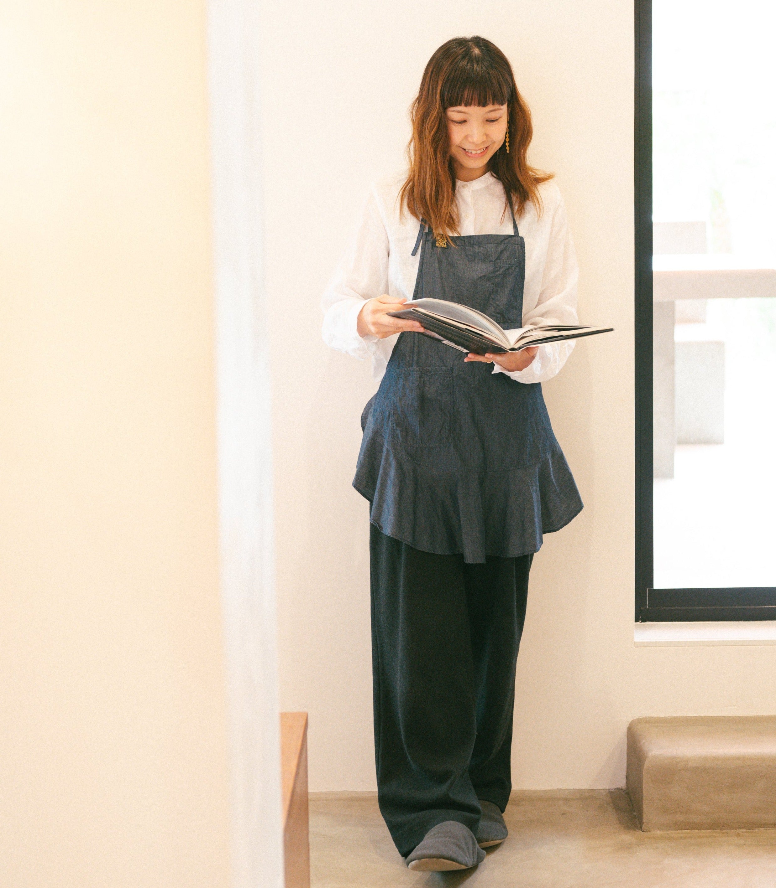 APRON - Angie -【 Thin Denim 】