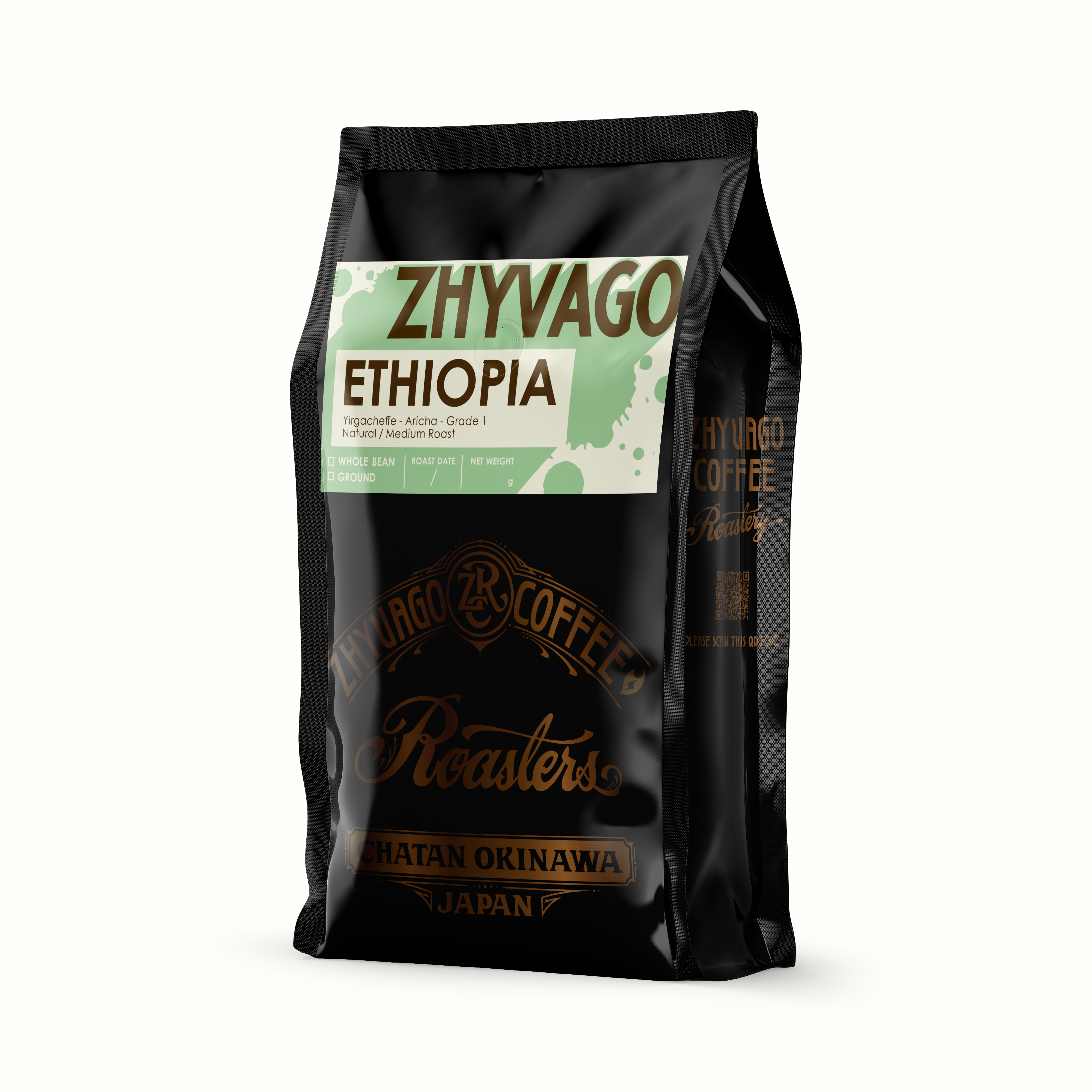 SINGLE ORIGIN COFFEE BEANS ETHIOPIA_Yirgacheffe - Aricha - Grade 1 (Natural)