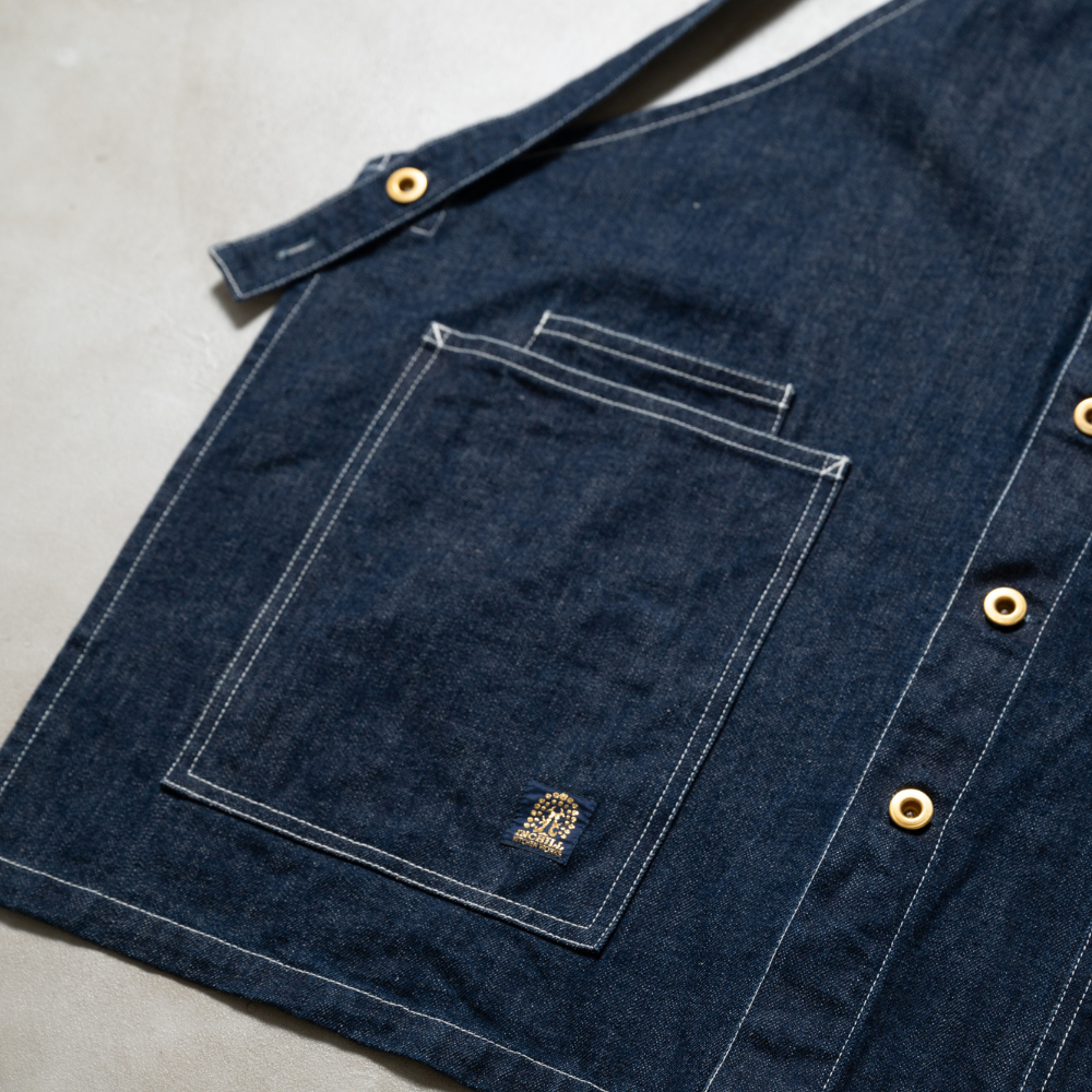 APRON - SKULE -【 Indigo Selvedge Denim 】14oz