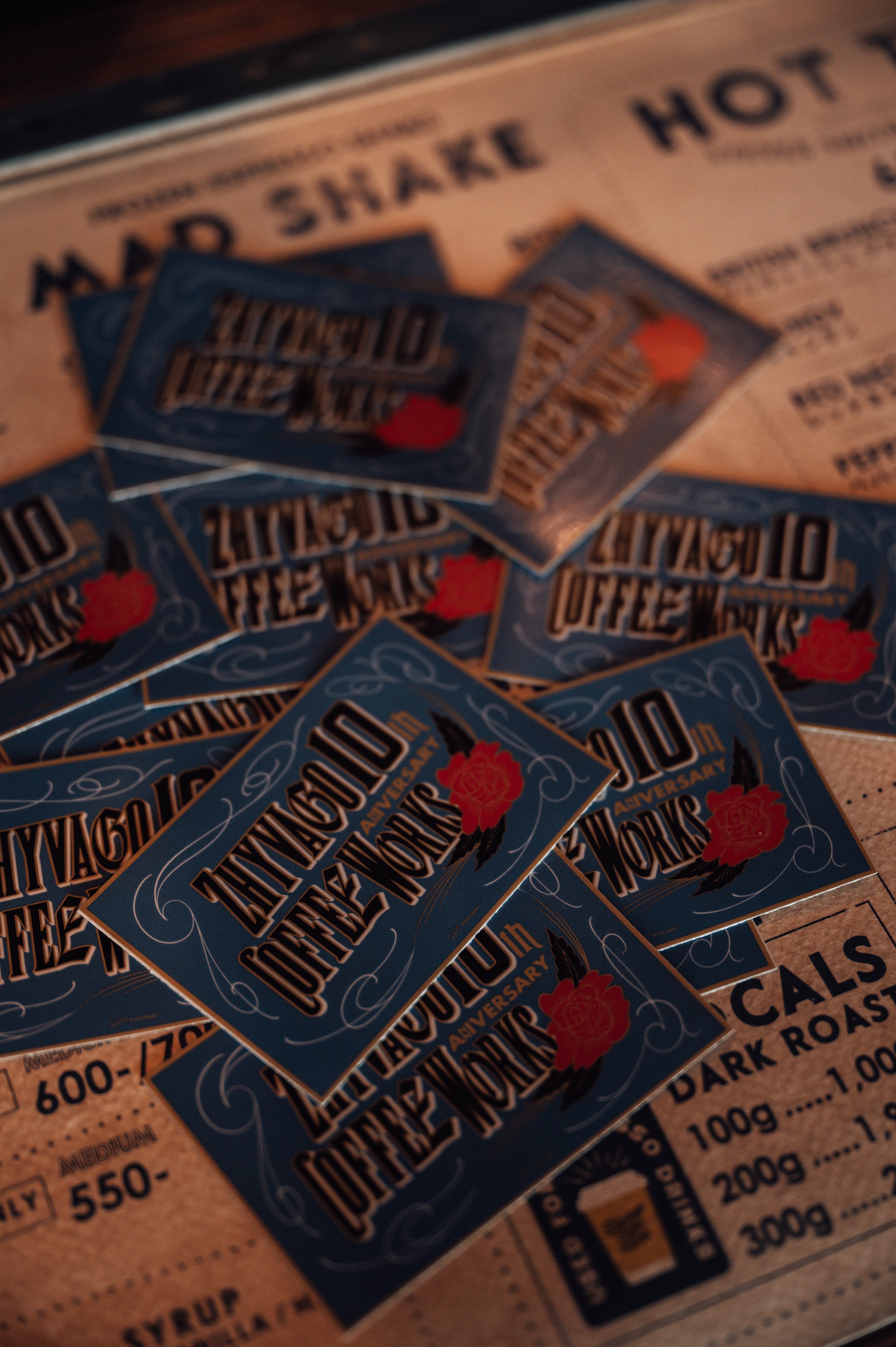ZHYVAGO COFFEE WORKS 10th Anniversary sticker by KACKY
