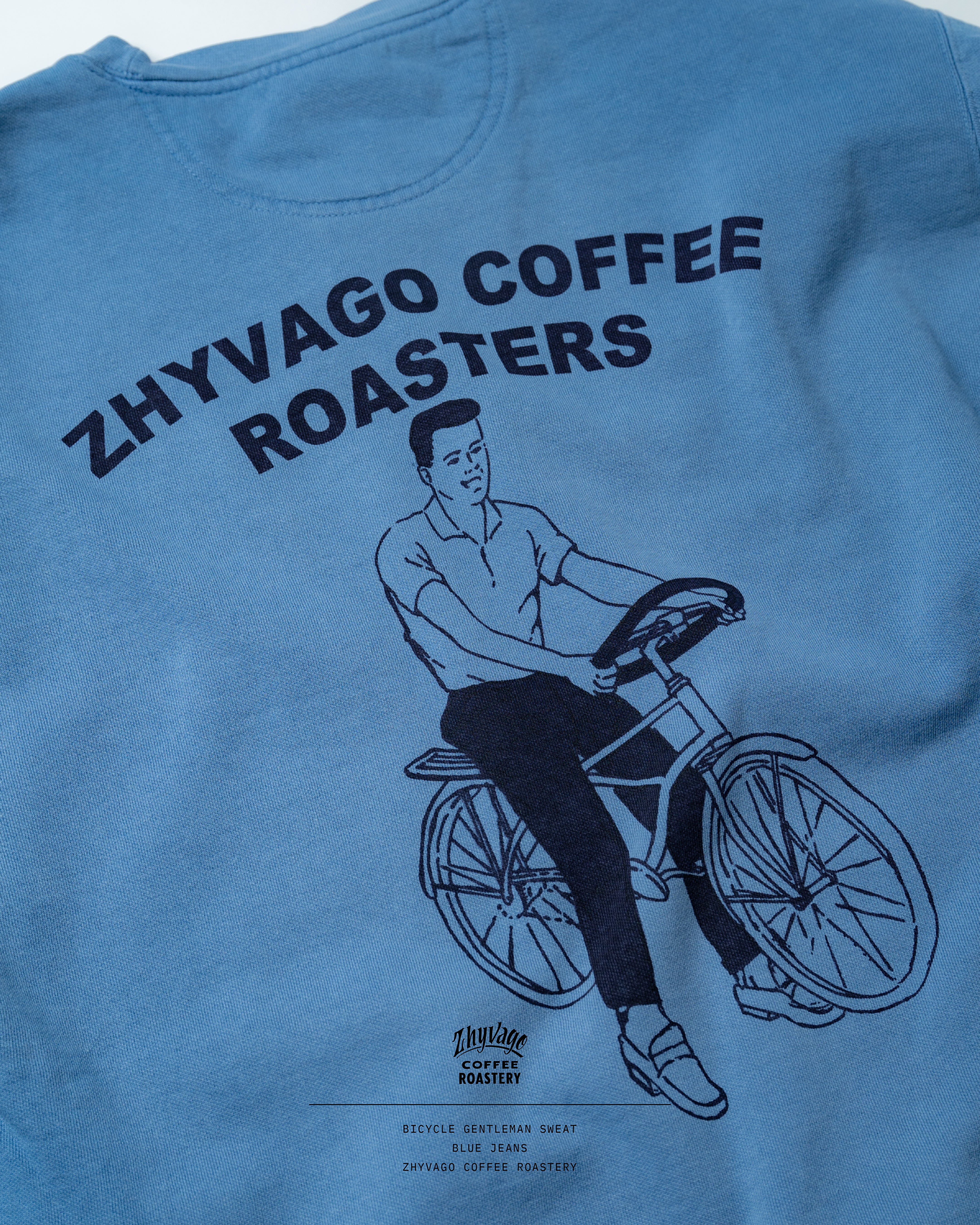 Bicycle Gentleman Garment dye Crew neck SWT (裏起毛)