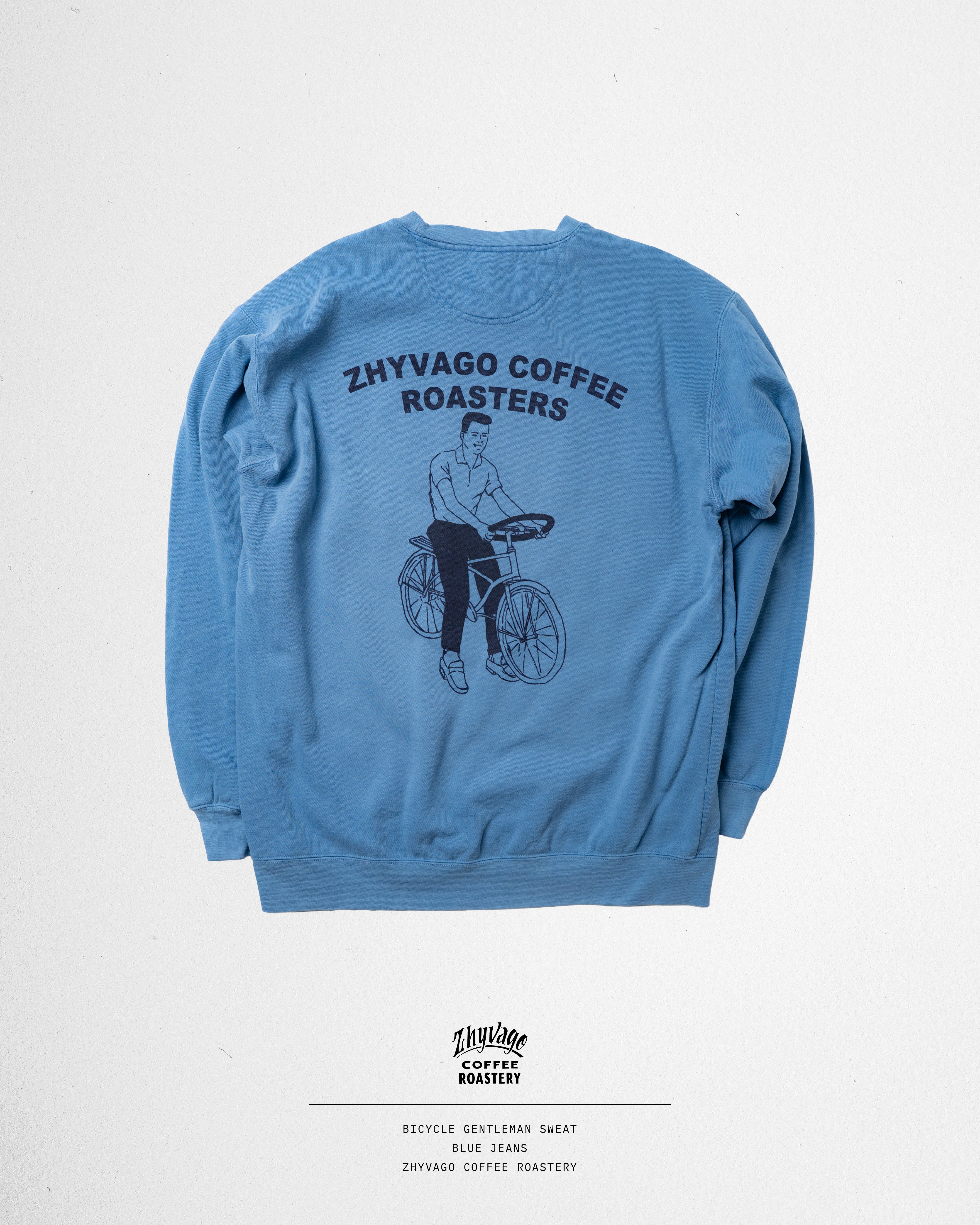 Bicycle Gentleman Garment dye Crew neck SWT (裏起毛)