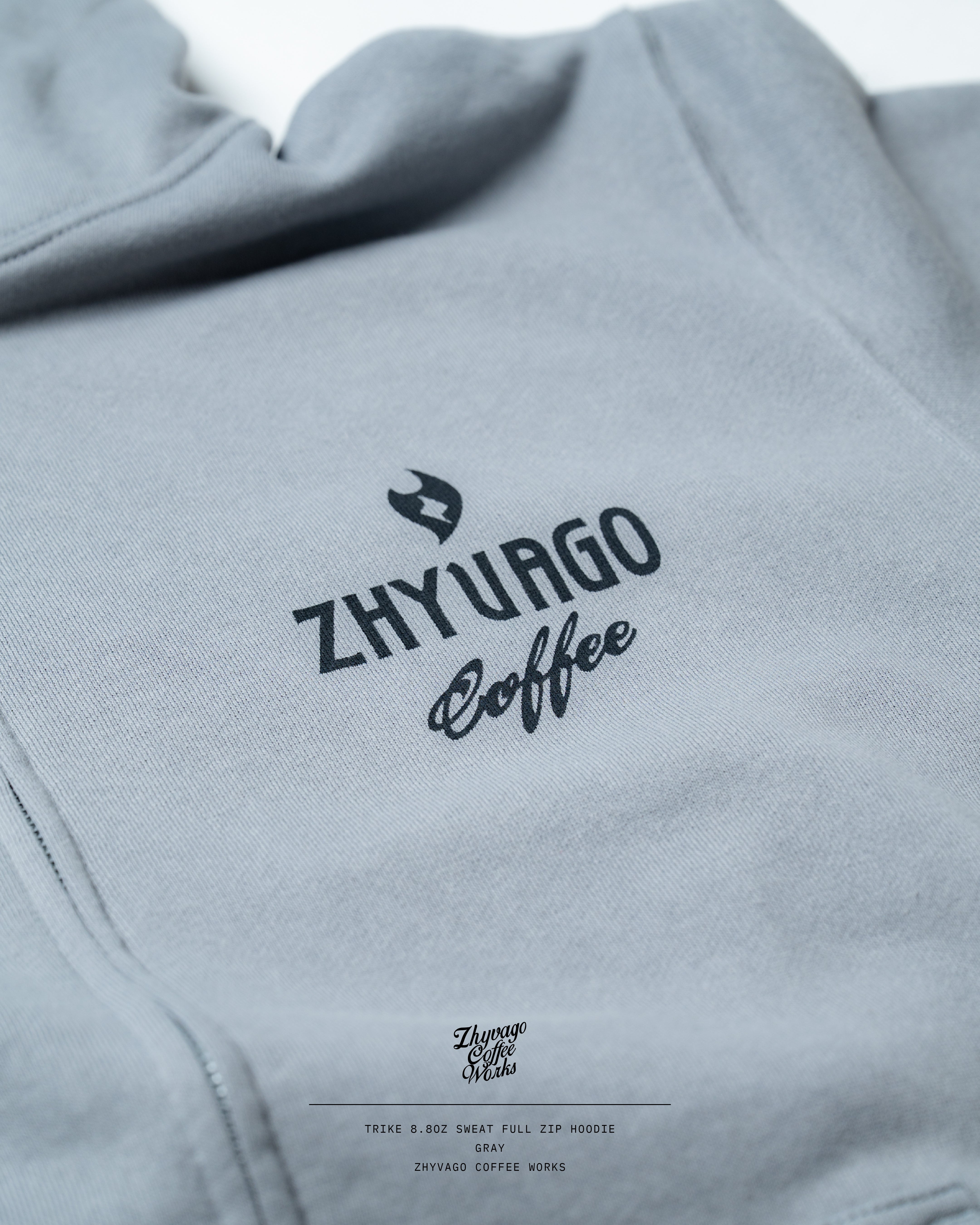 Zhyvago Coffee Works TRIKE Full Zip Hoodie