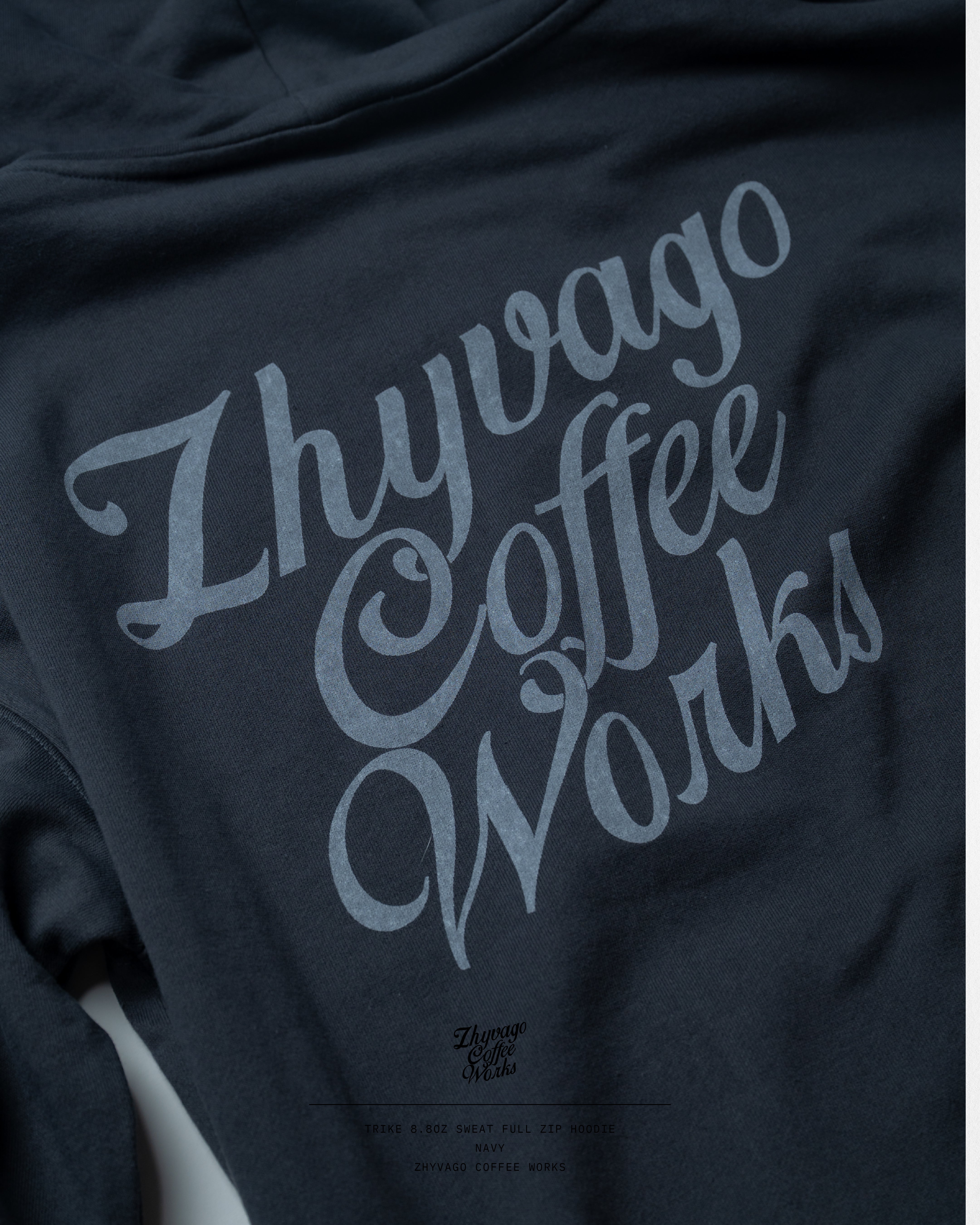 Zhyvago Coffee Works TRIKE Full Zip Hoodie
