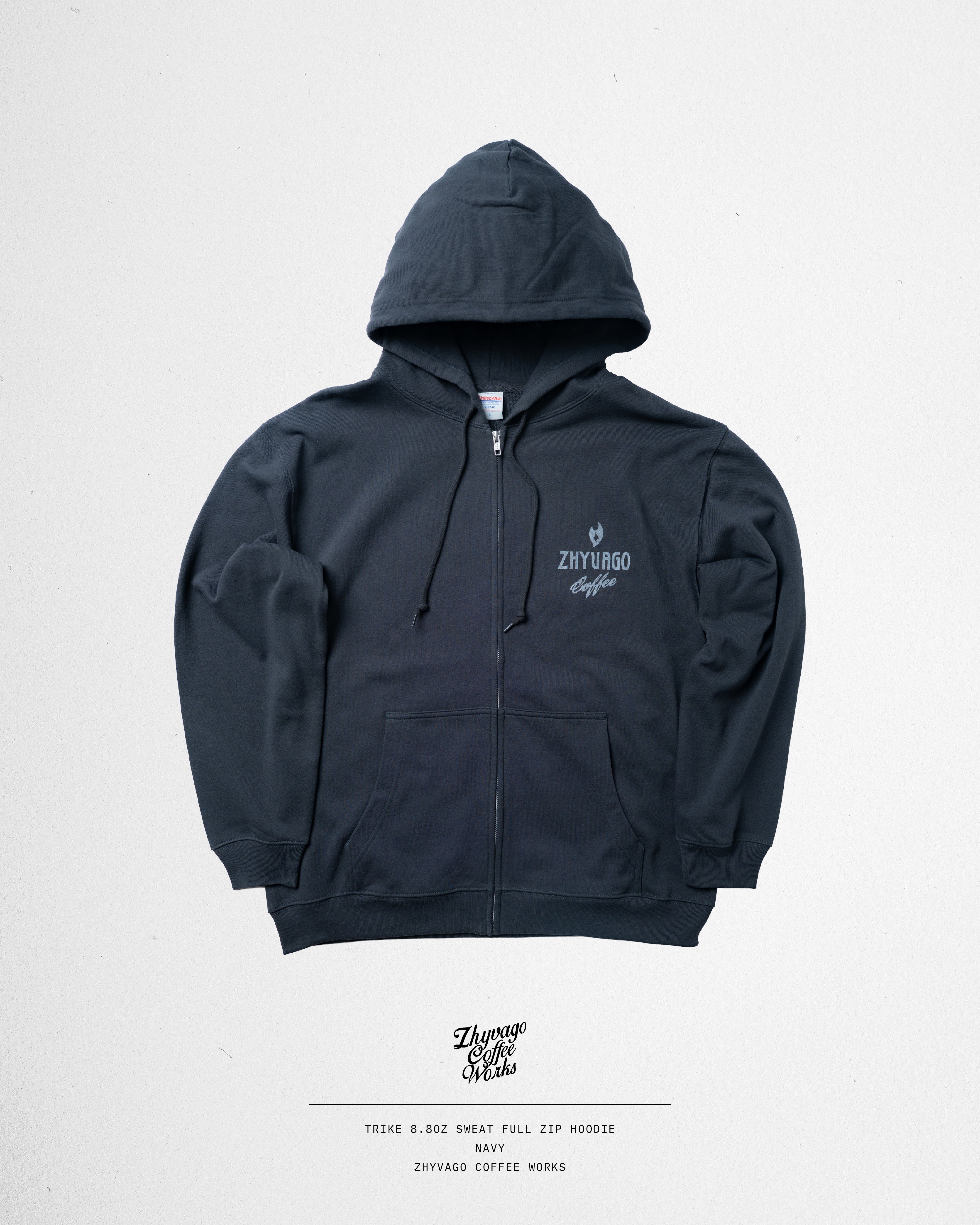 Zhyvago Coffee Works TRIKE Full Zip Hoodie