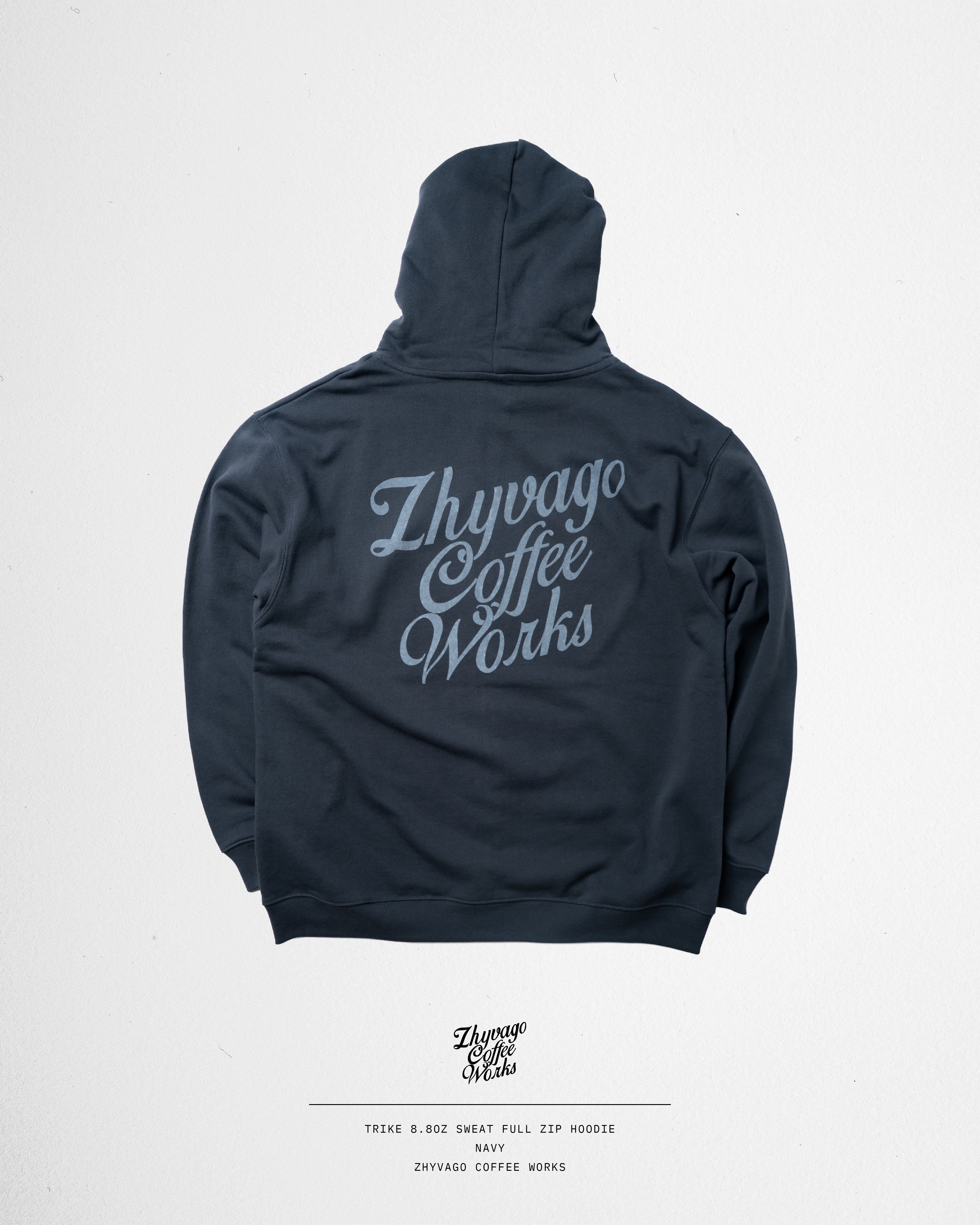 Zhyvago Coffee Works TRIKE Full Zip Hoodie