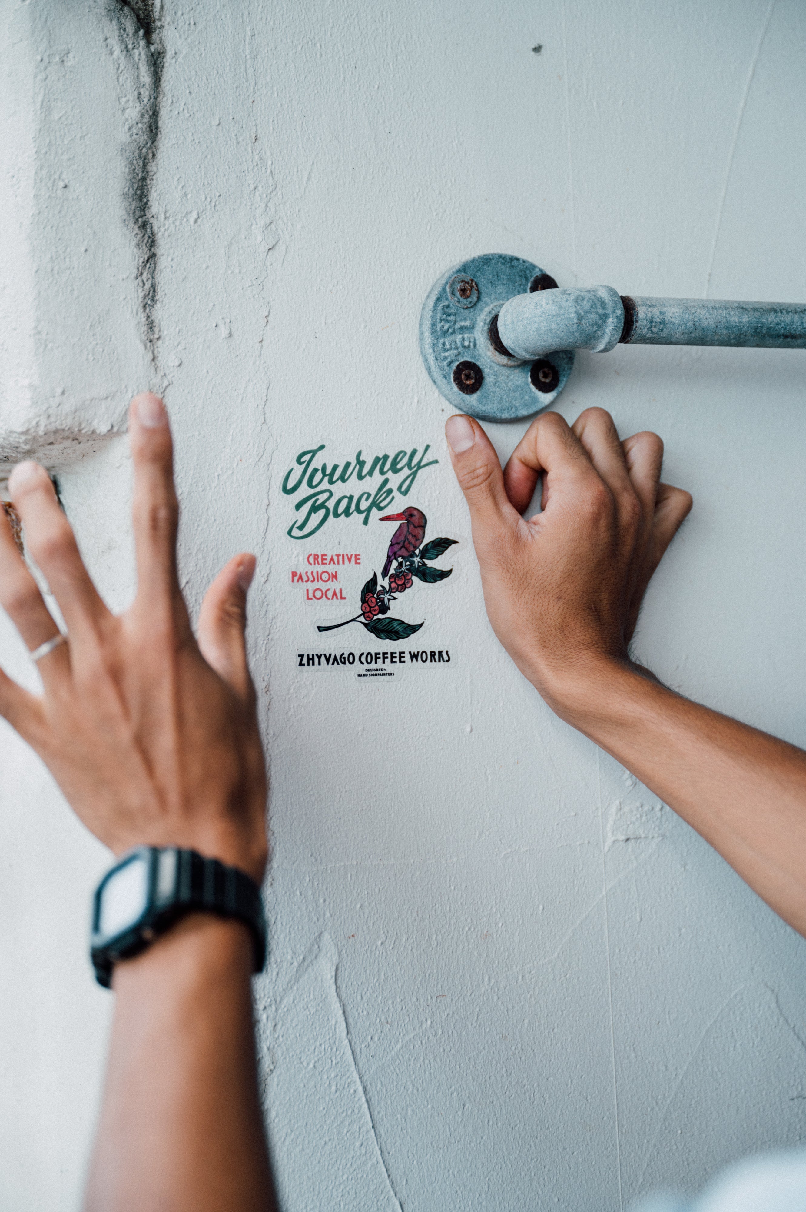 Zhyvago Coffee Works 10th Anniversary "Journey Back" ステッカー