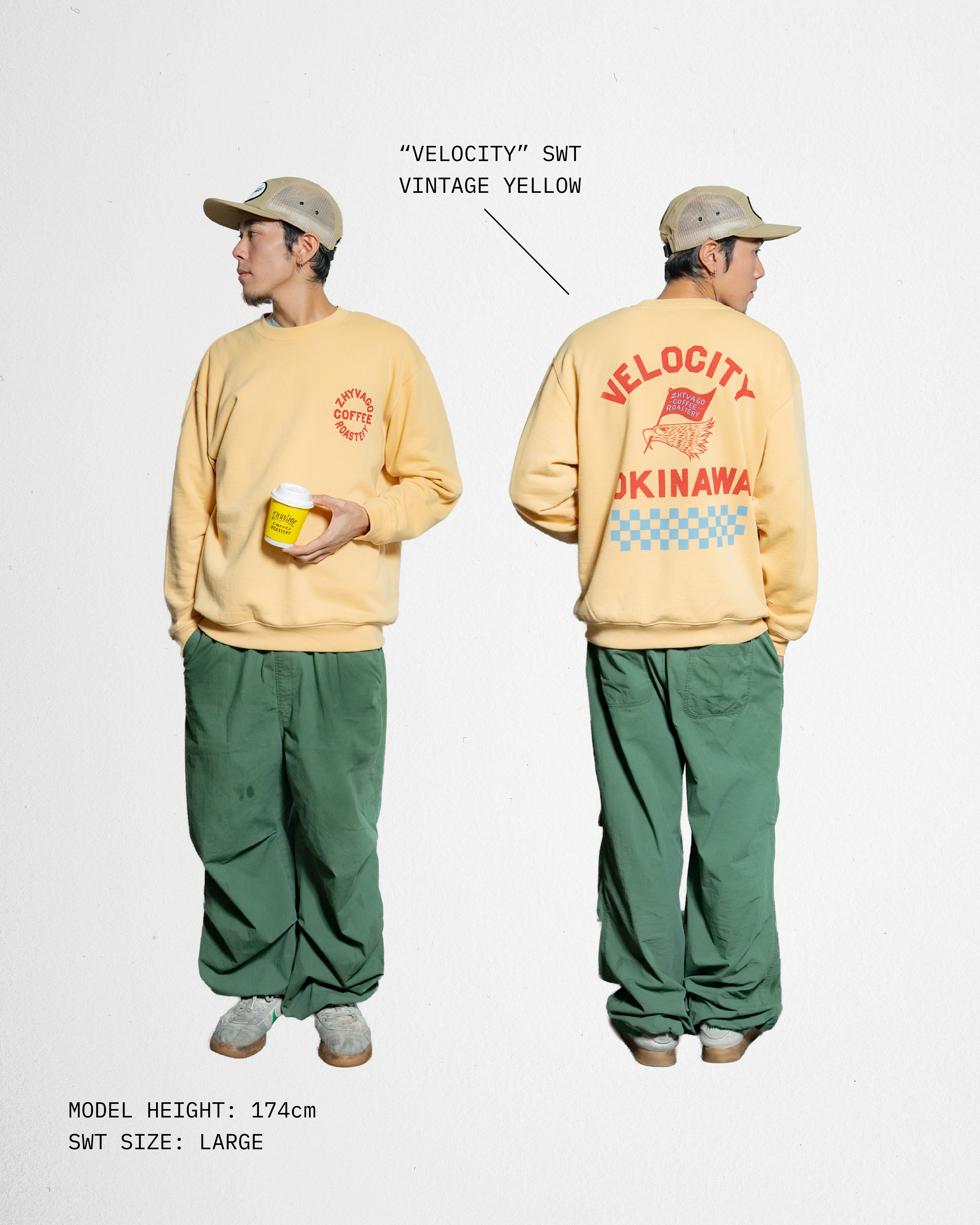 Velocity Okinawa 8.8oz Crew neck sweat