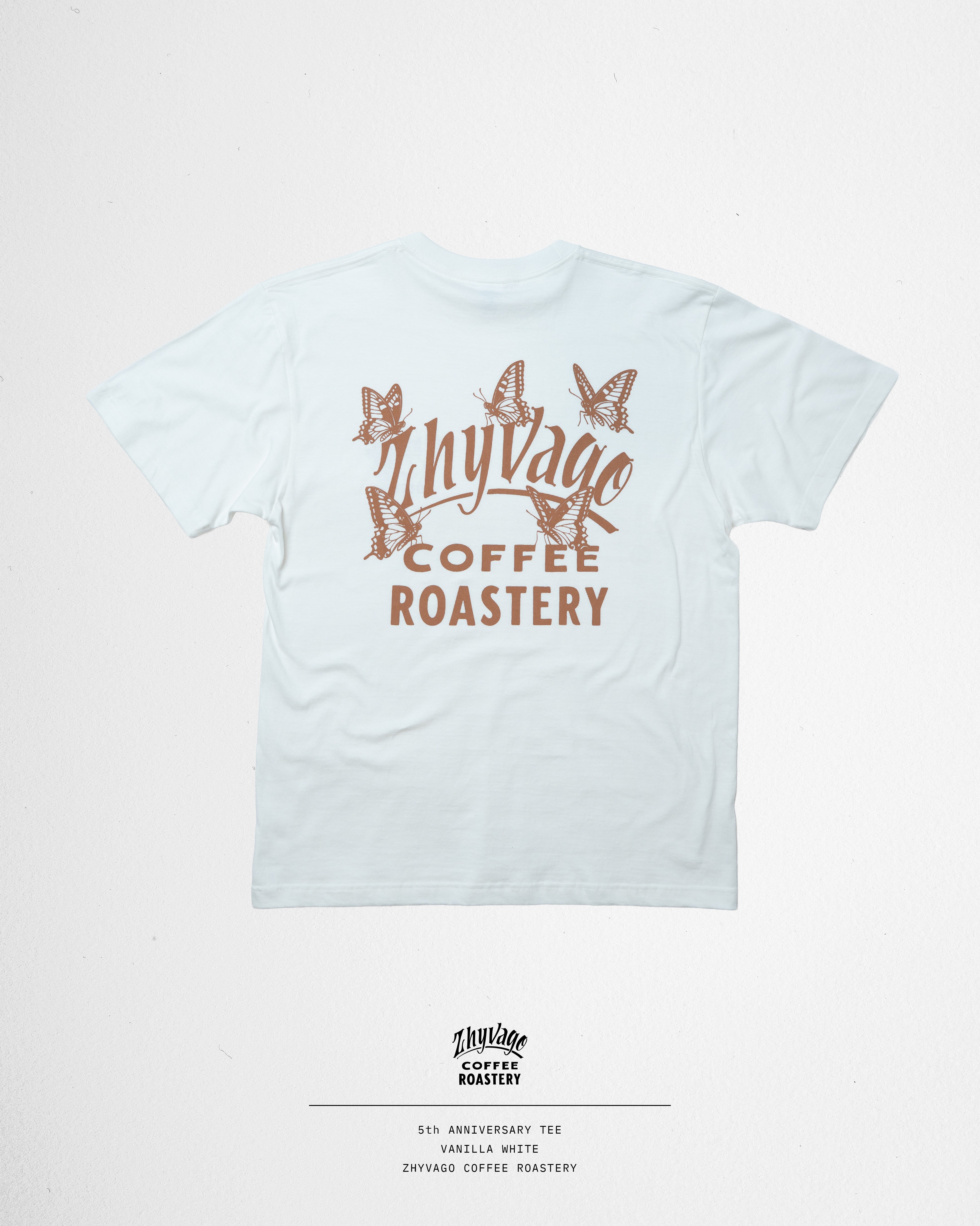 5 Butterflies Main Logo T-shirt by JARRIX