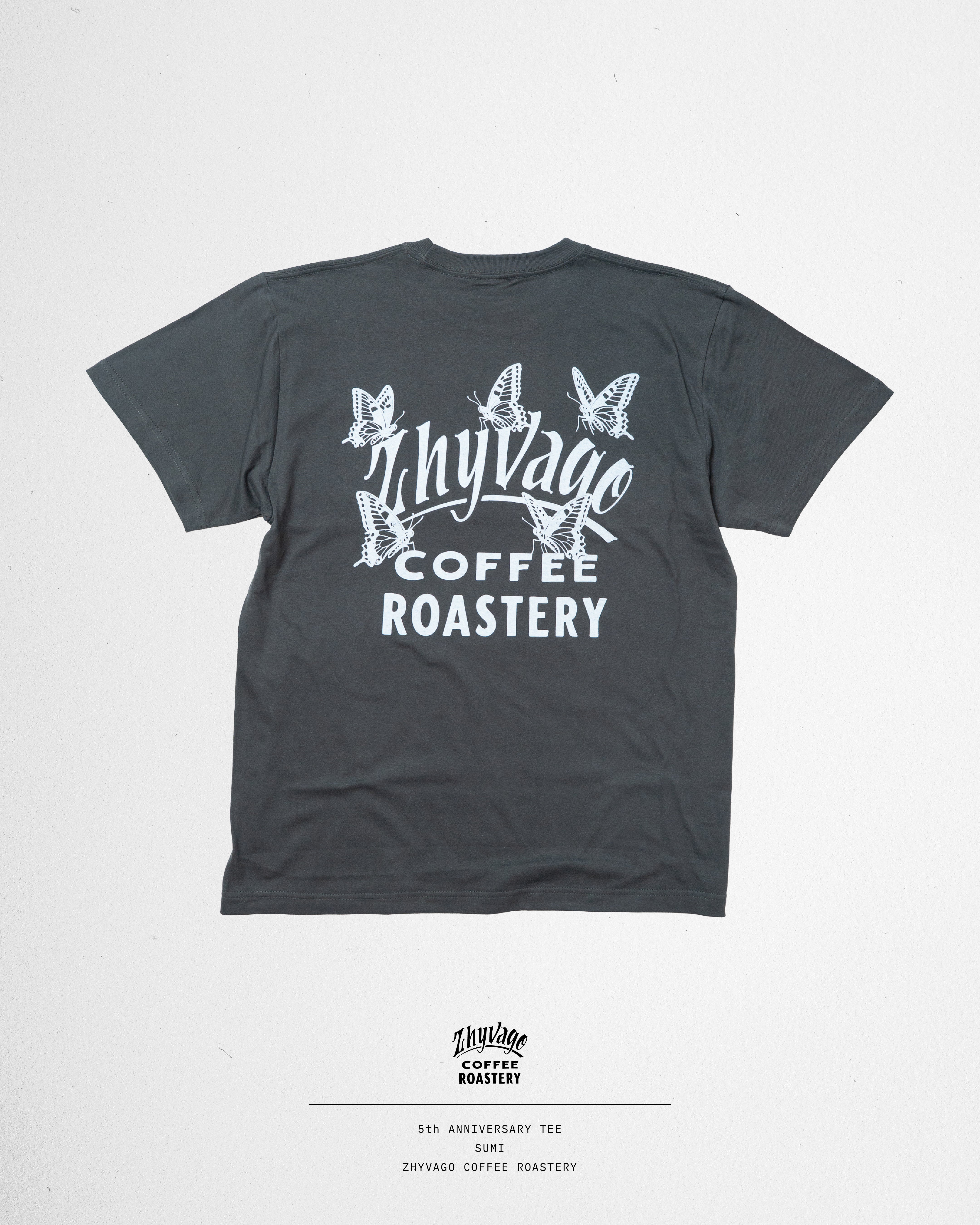 5 Butterflies Main Logo T-shirt by JARRIX