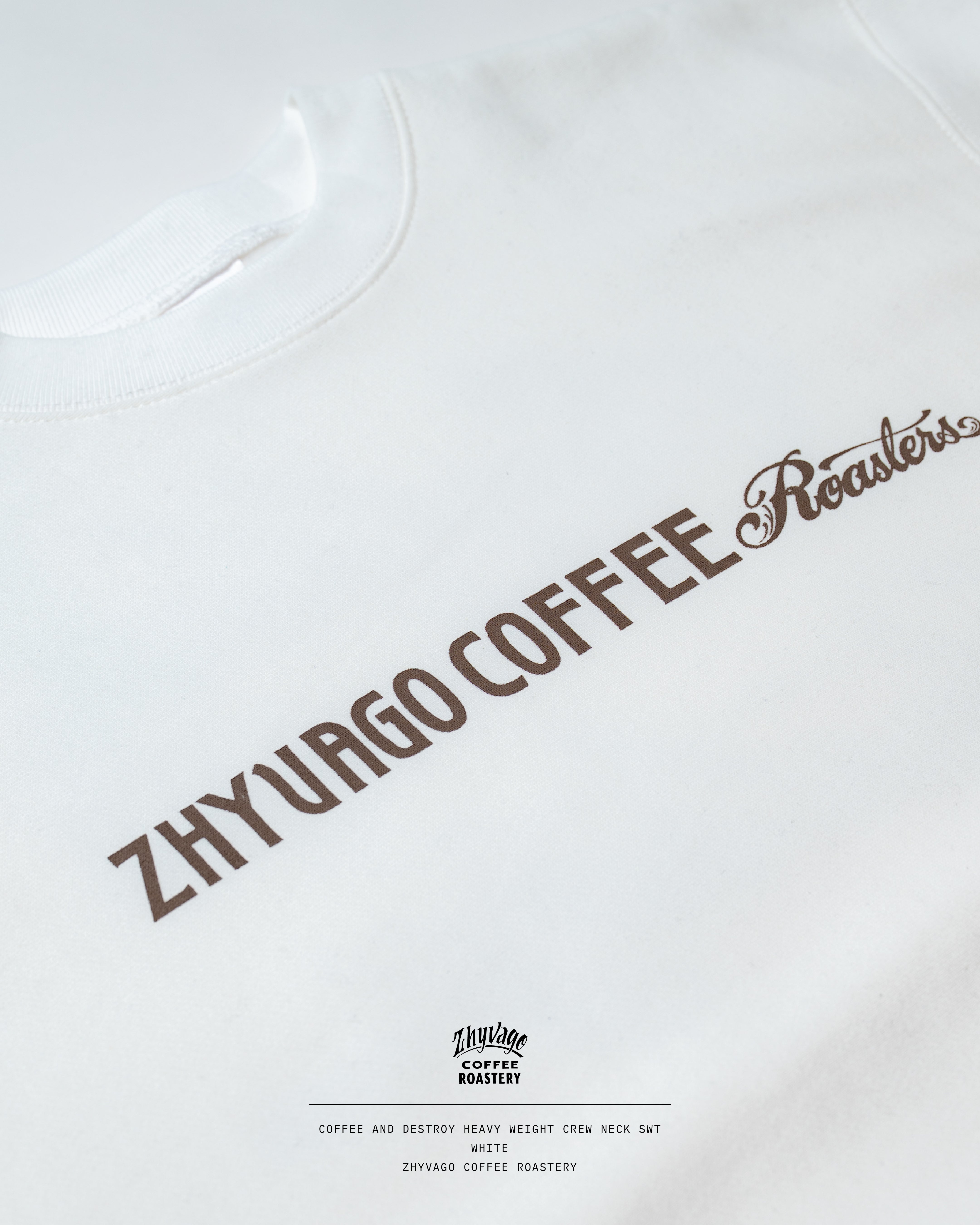 Coffee and Destroy heavy weight crew neck sweat (裏起毛)