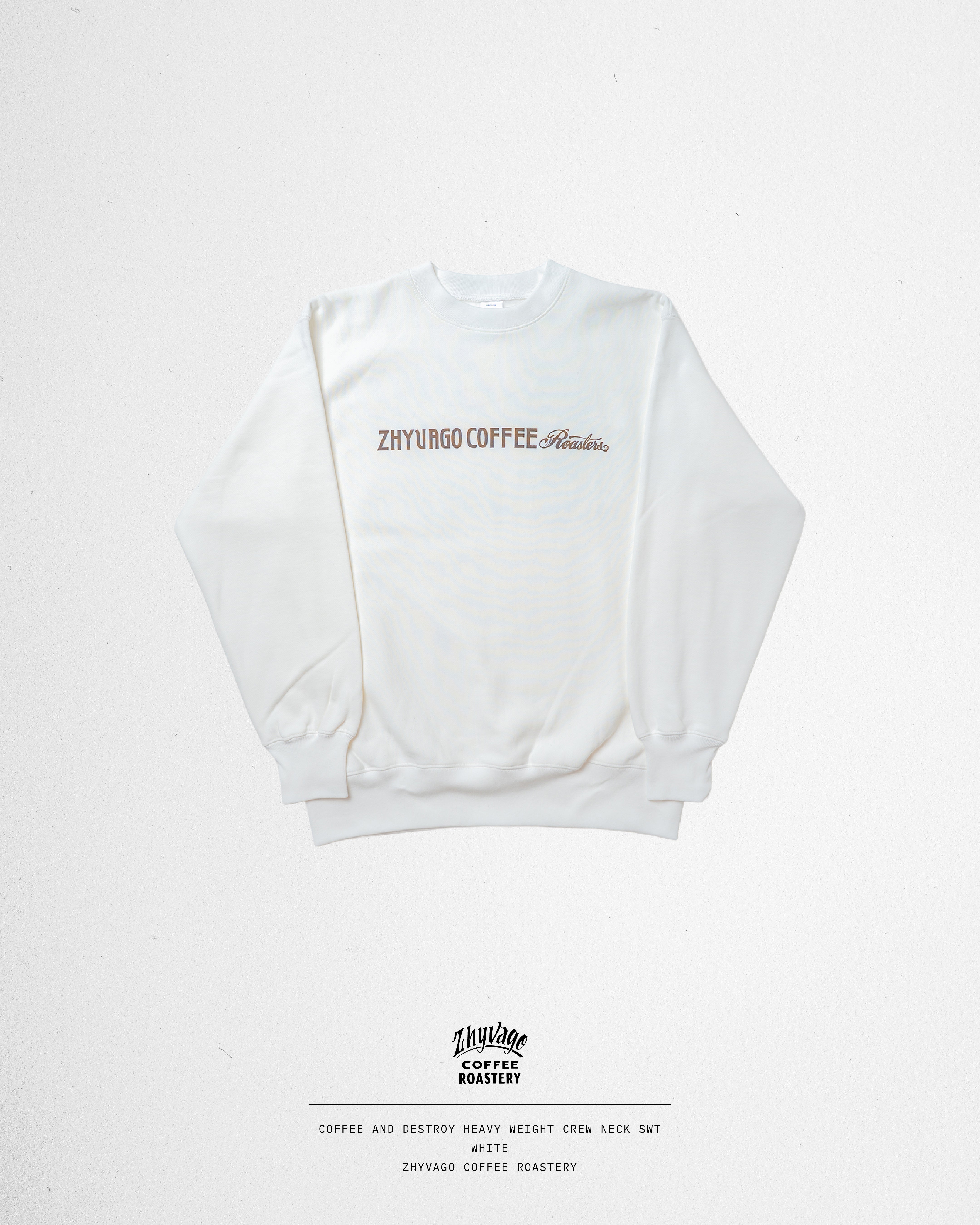 Coffee and Destroy heavy weight crew neck sweat (裏起毛)