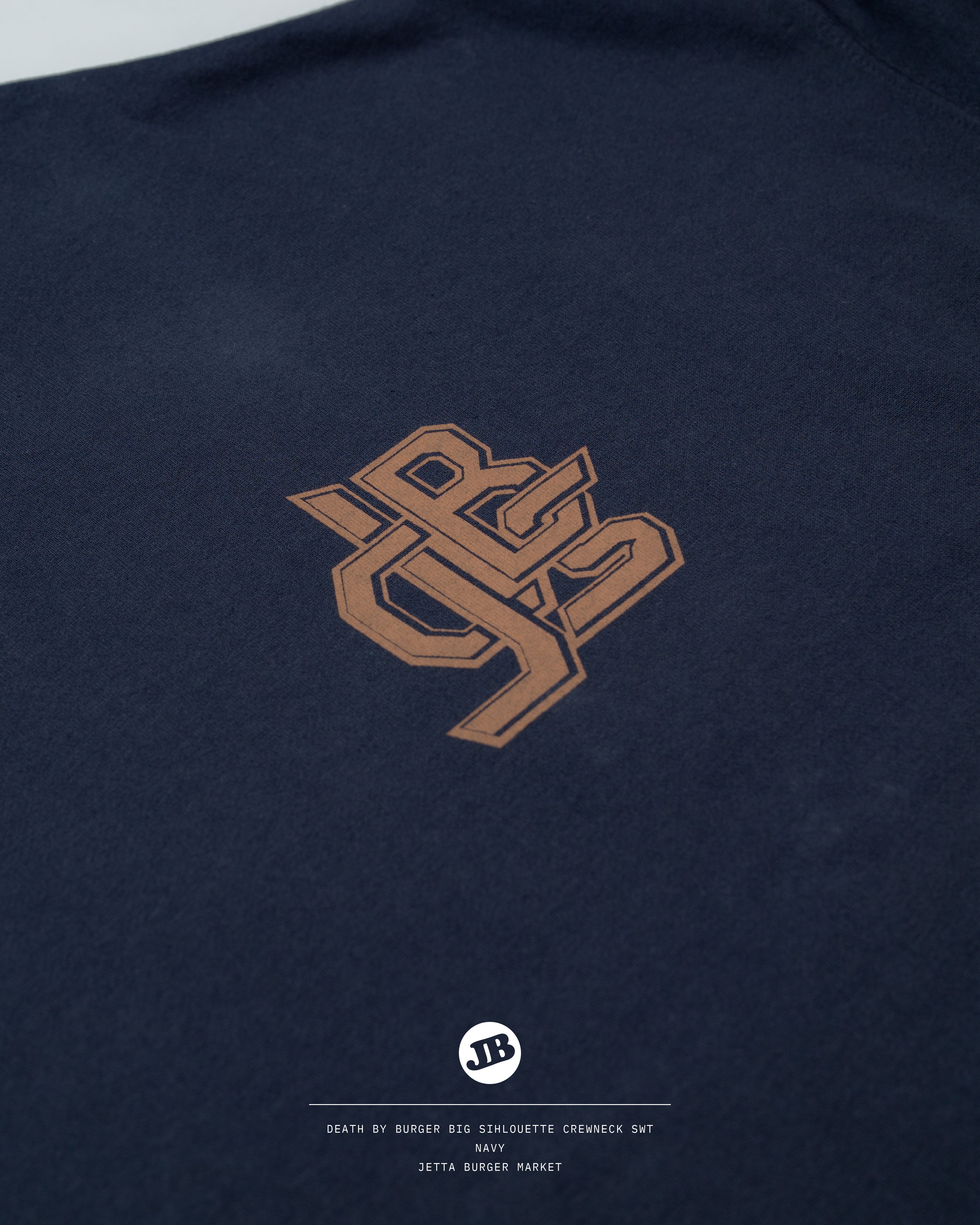 DEATH by BURGER Big Silhouette crew neck sweat