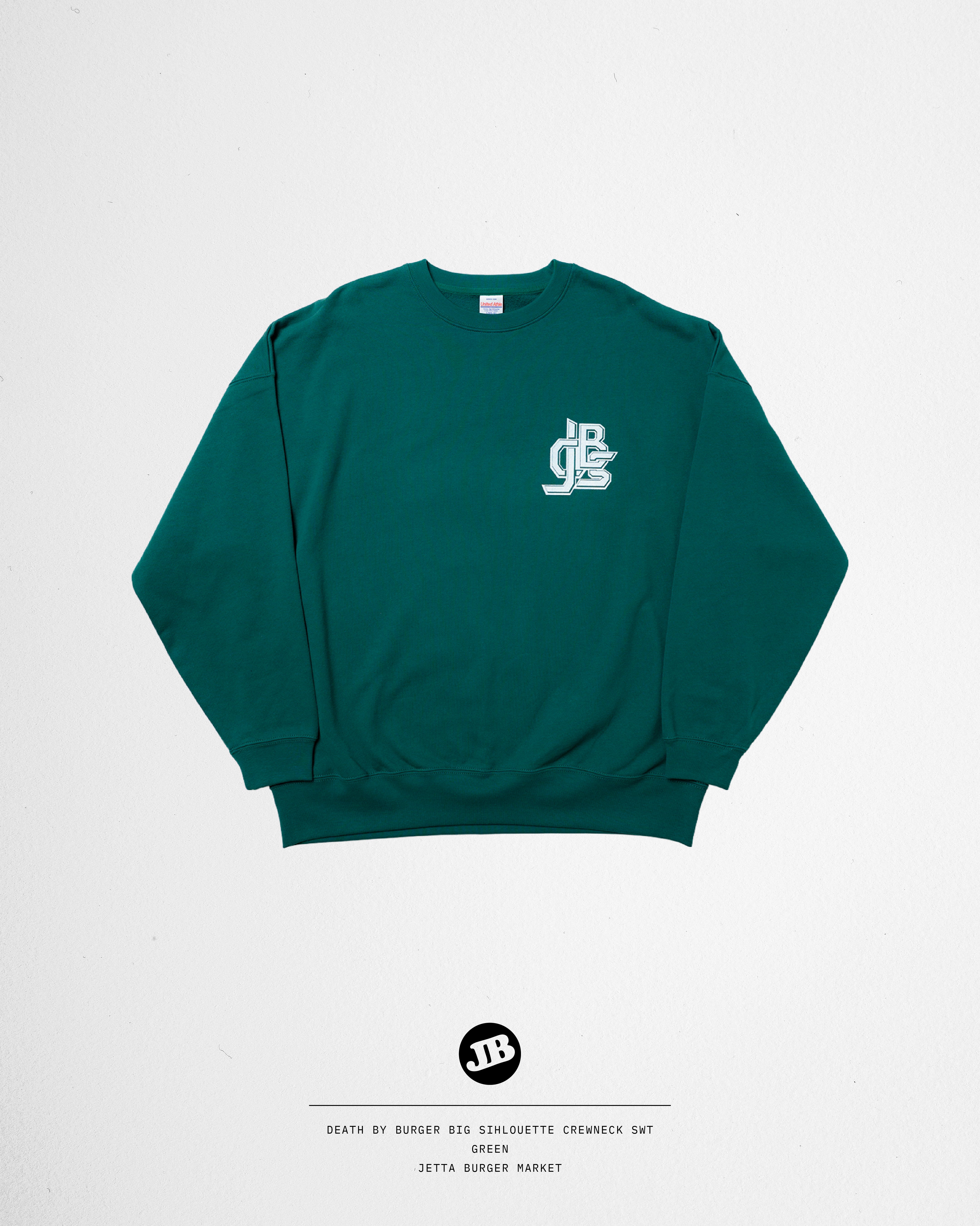 DEATH by BURGER Big Silhouette crew neck sweat