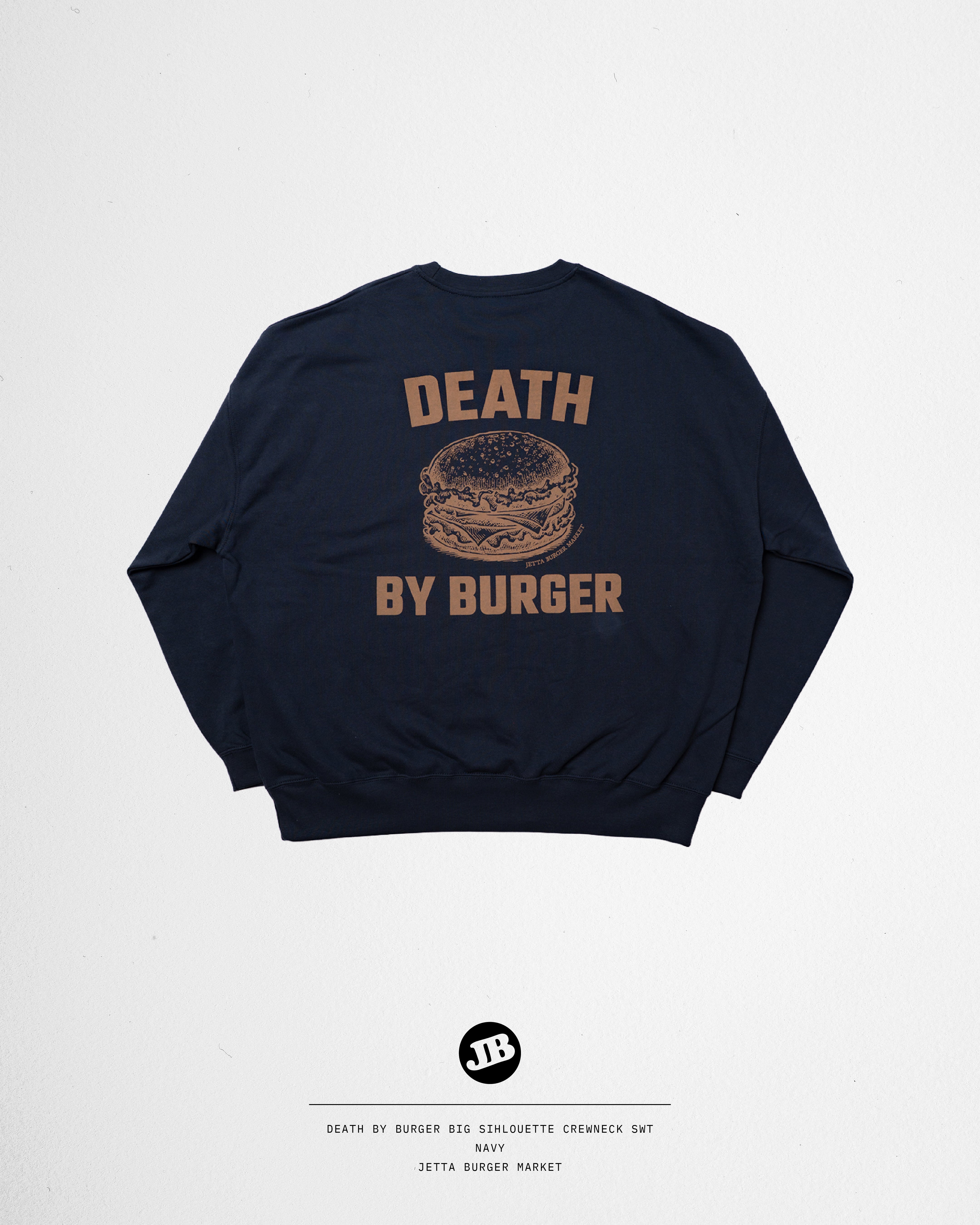 DEATH by BURGER Big Silhouette crew neck sweat